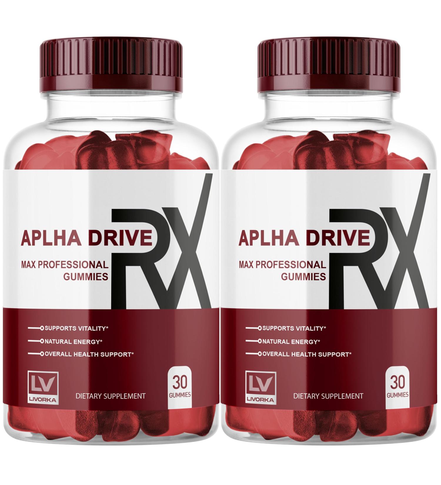 Buy 2 Pack Alpha DriveRX Gummies - Advanced Formula 60 Gummies for 2 Months - International Shipping Available - Buy Online on GoSupps.com