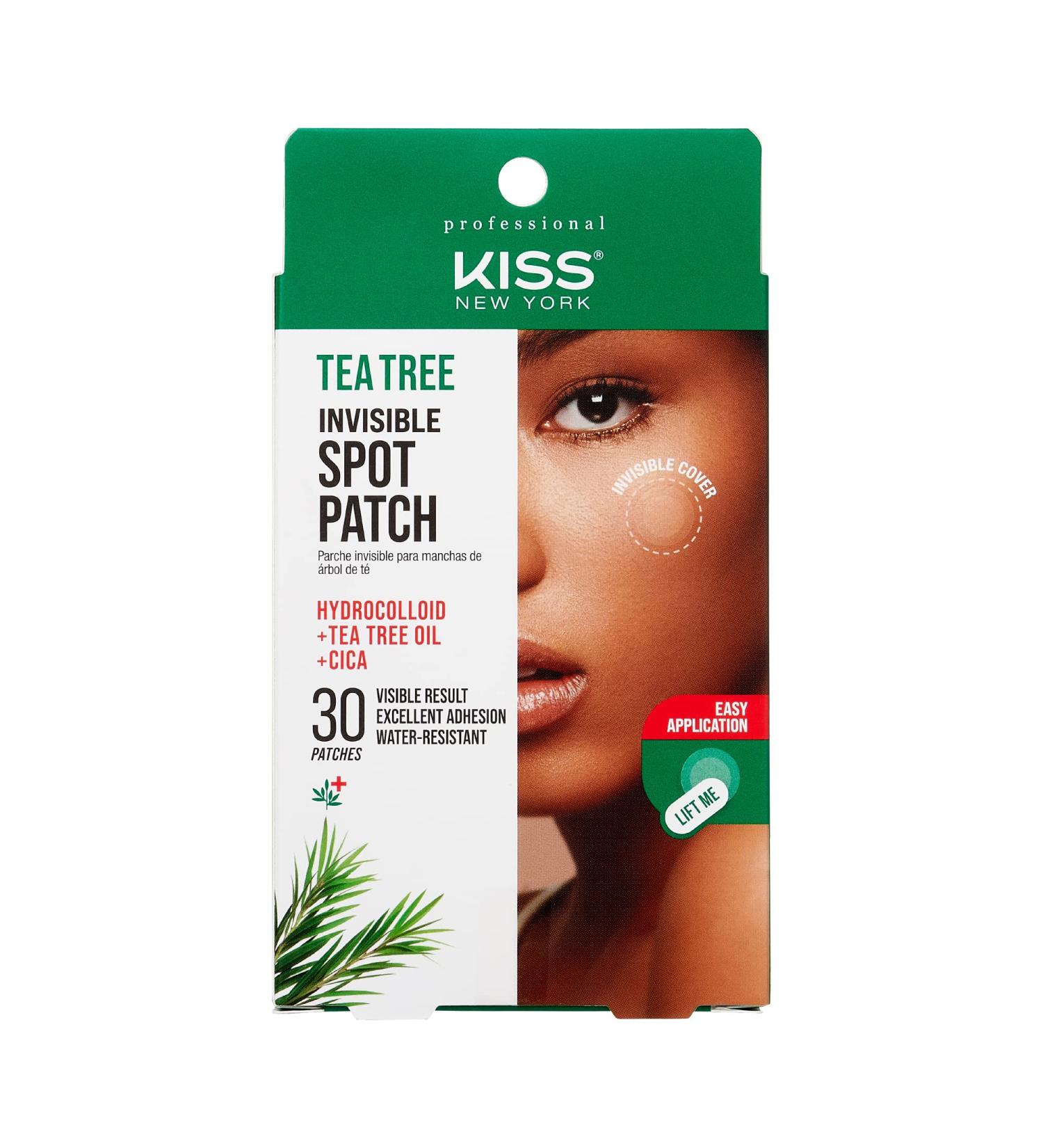 Kiss New York Hydrocolloid Acne Pimple Patch - Tea Tree Oil & CICA Spot Treatment for Zits & Blemishes | 30 Korean Skin Care Patches - Buy Online on GoSupps.com