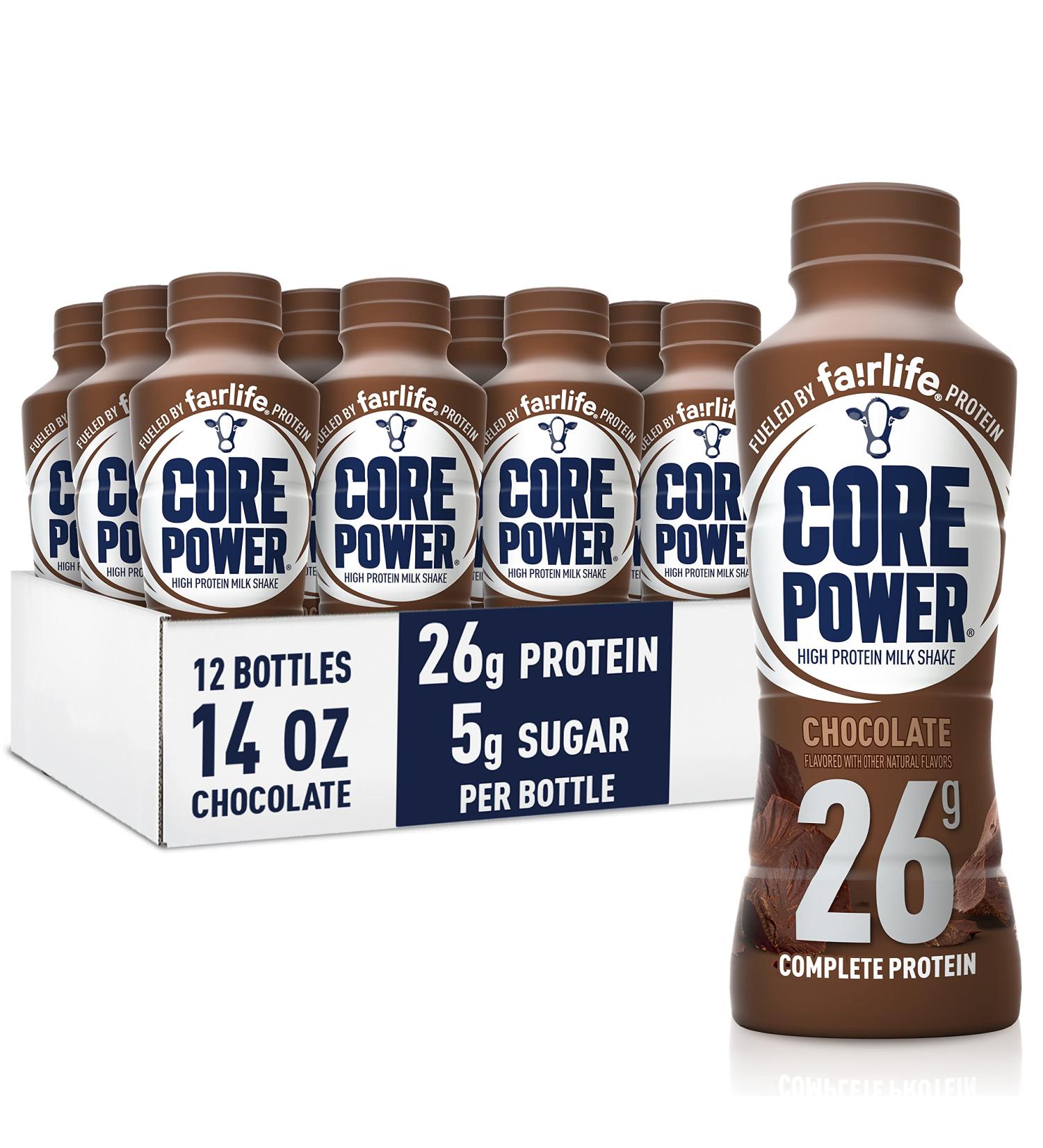 Fairlife Core Power 26g Protein Drink, Chocolate, 14oz (Pack of 12) - Workout Recovery Shake - Buy Online on GoSupps.com