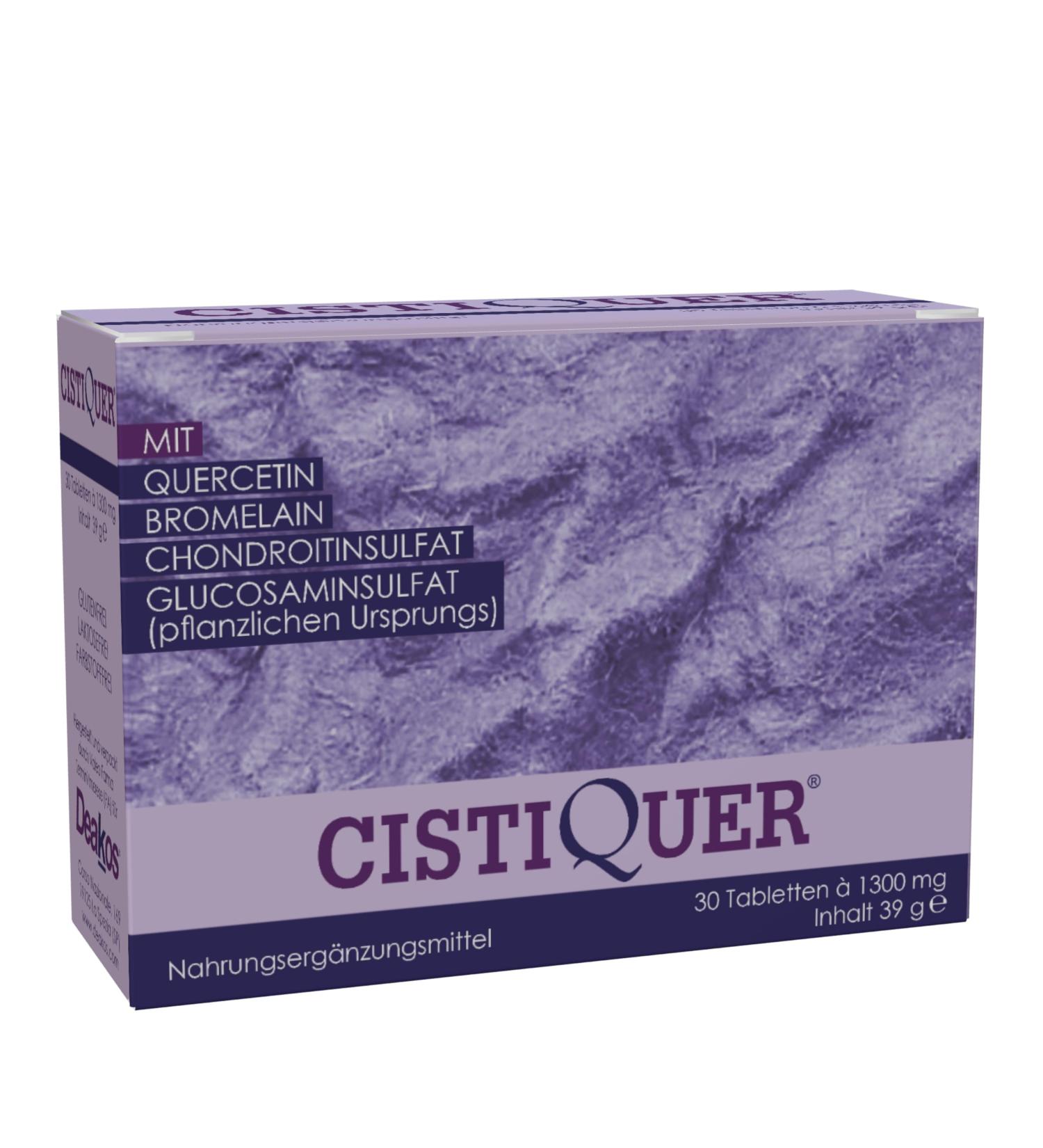 Deakos Cistiquer Supplement for Interstitial Cystitis & Painful Bladder Syndrome - 30 Tablets | International Shipping - Buy Online on GoSupps.com