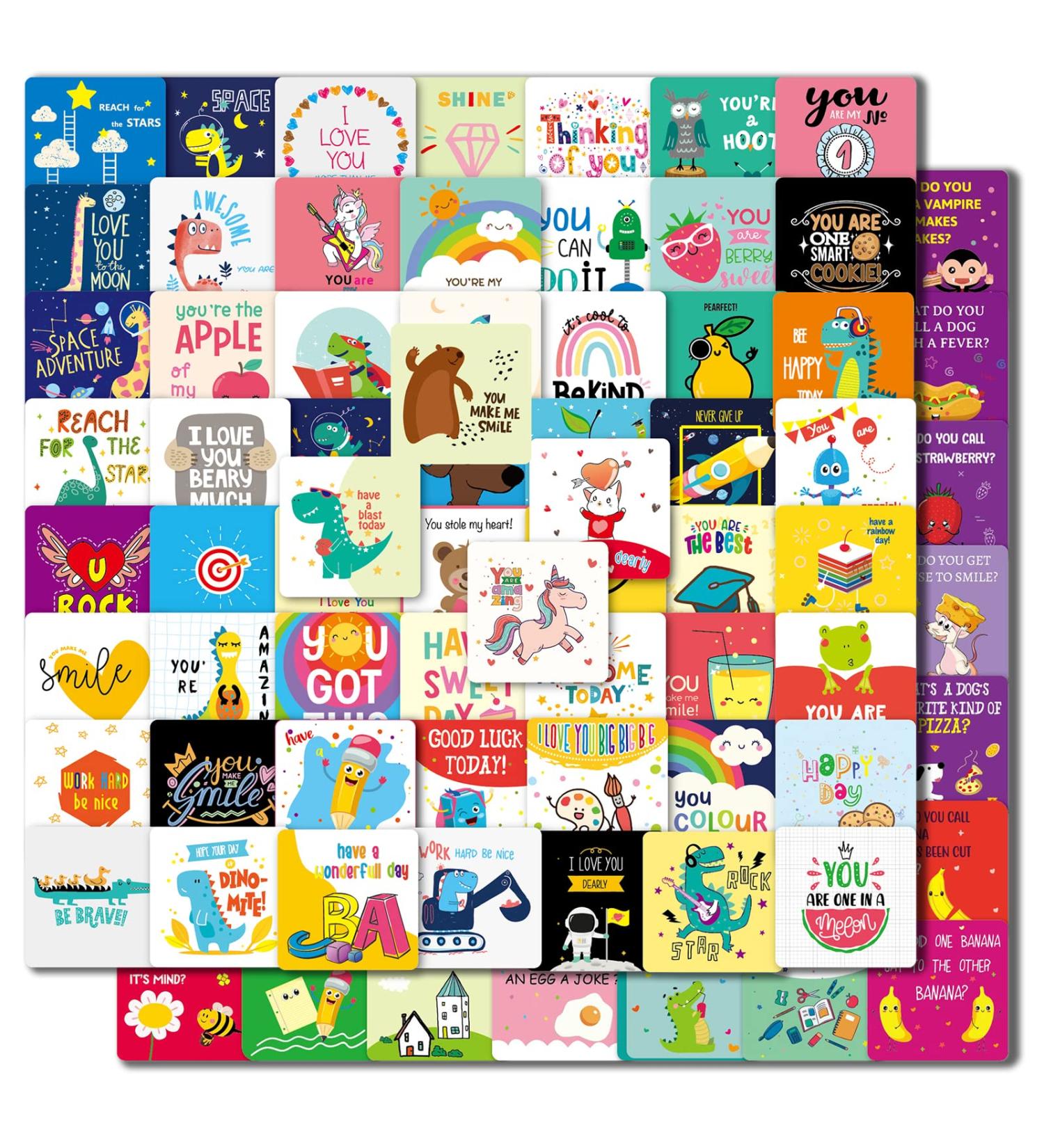 Lunch Box Notes & Jokes for Kids 120 Pcs Cute Positive Affirmation Cards Inspirational Motivational Cards Love Notes Design for Boy s and Girl s Lunchbox Back to School Gifts for Kids Students 120 Pcs Notes Cards & Joke Cards Lunch Cards - Buy Online on GoSupps.com