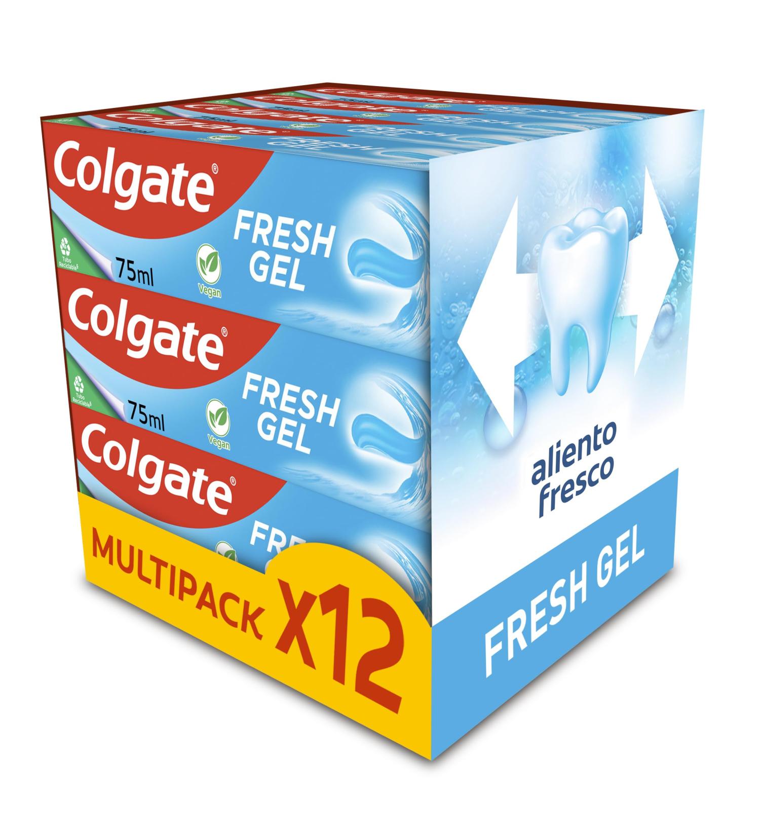 ColgatePalmolive Colgate Fresh Gel Tandenpasta 12 pieces x 75 ml - Buy Online on GoSupps.com