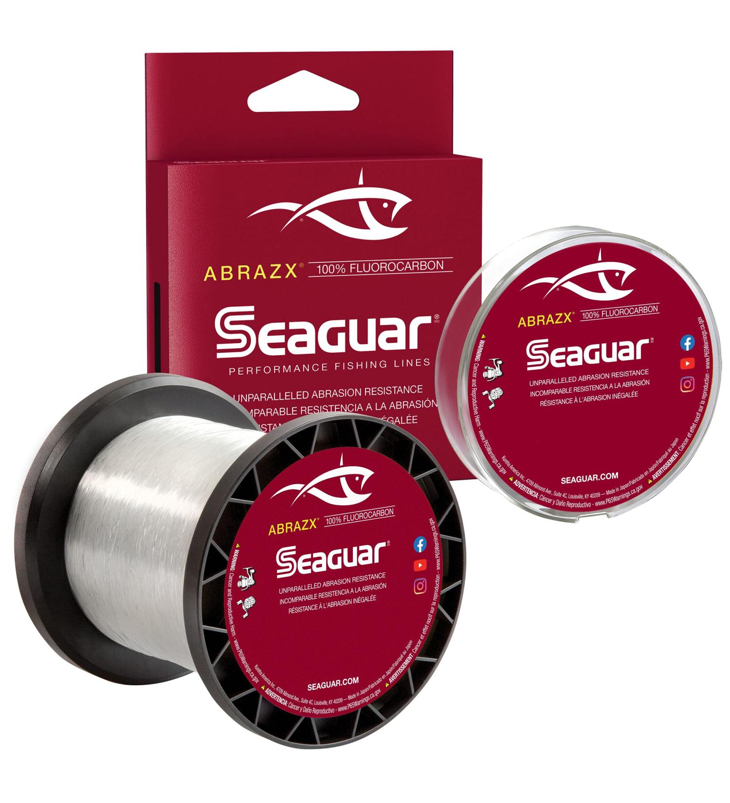 Seaguar AbrazX 15lb Clear Fluorocarbon Fishing Line - 200 yards - Buy Online on GoSupps.com
