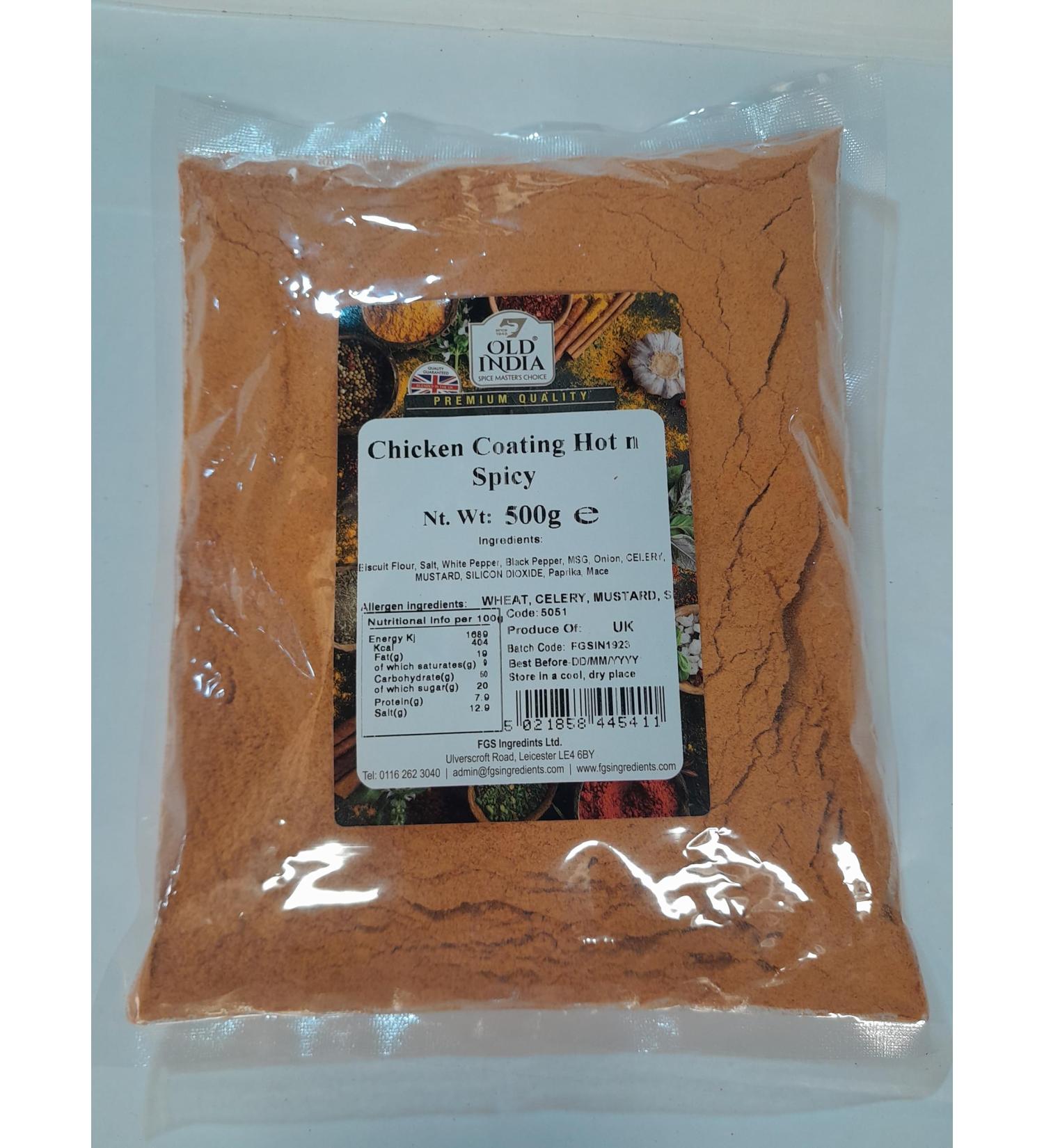 Old India Chicken Coating Hot n Spicy 500g