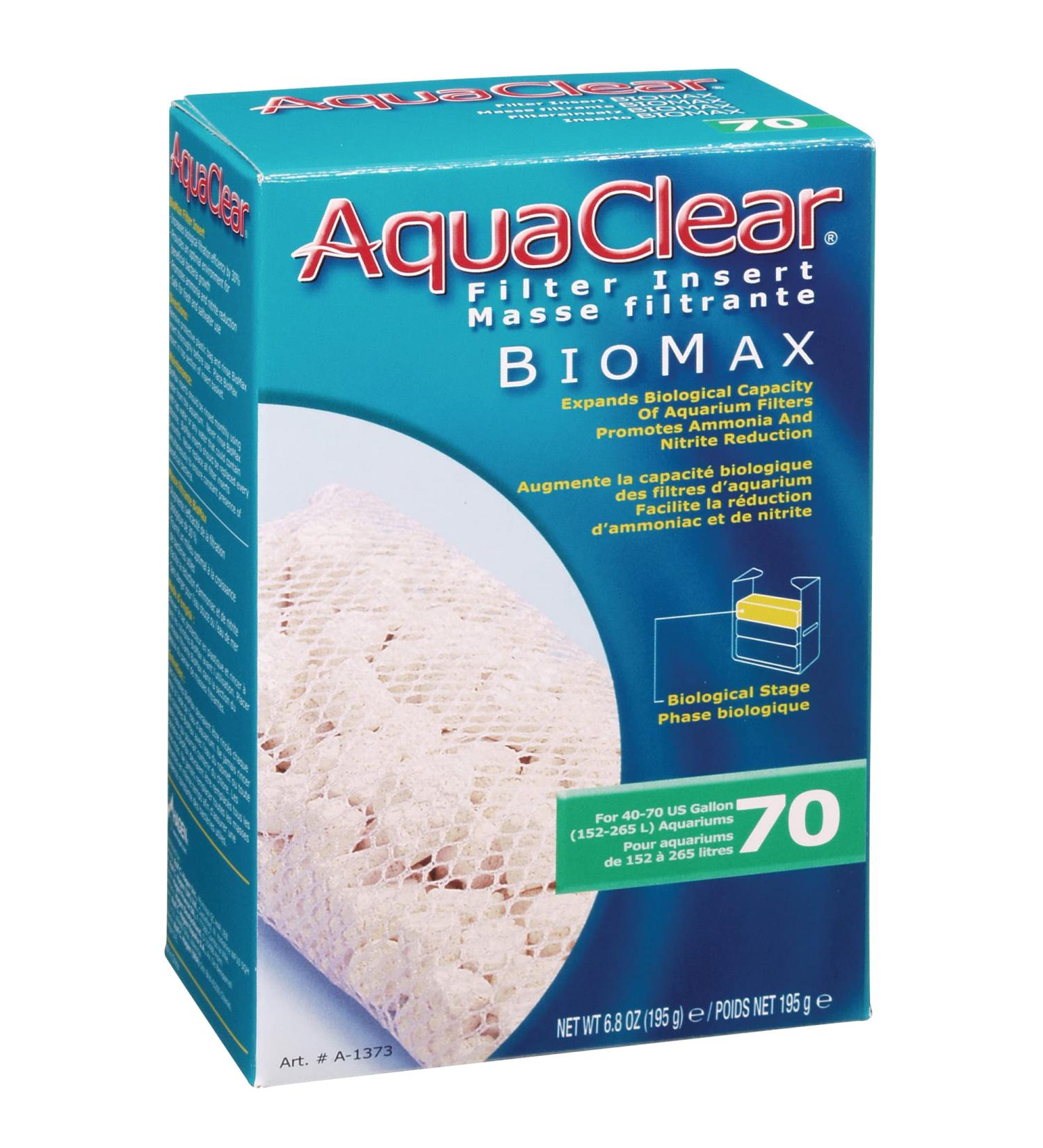 Aquaclear A1373 70-Gallon Biomax Filter Media - White - Buy Online on GoSupps.com