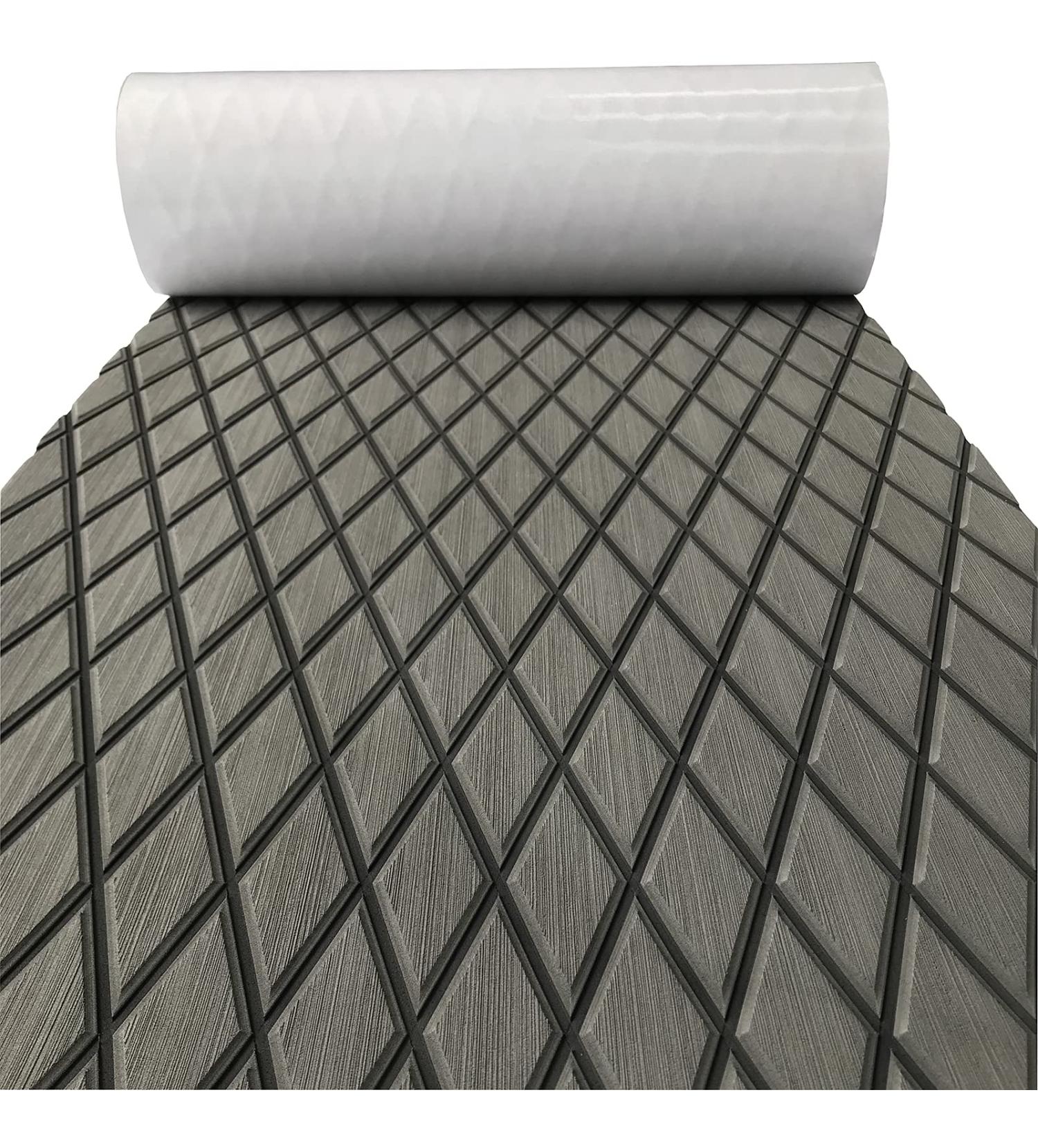 EVA Foam Boat Flooring Decking Sheet Pad 6mm Dark Grey | Anti-Skid Faux Teak Marine Flooring for Yacht Motorboat RV | 28x75 Inch - Buy Online on GoSupps.com