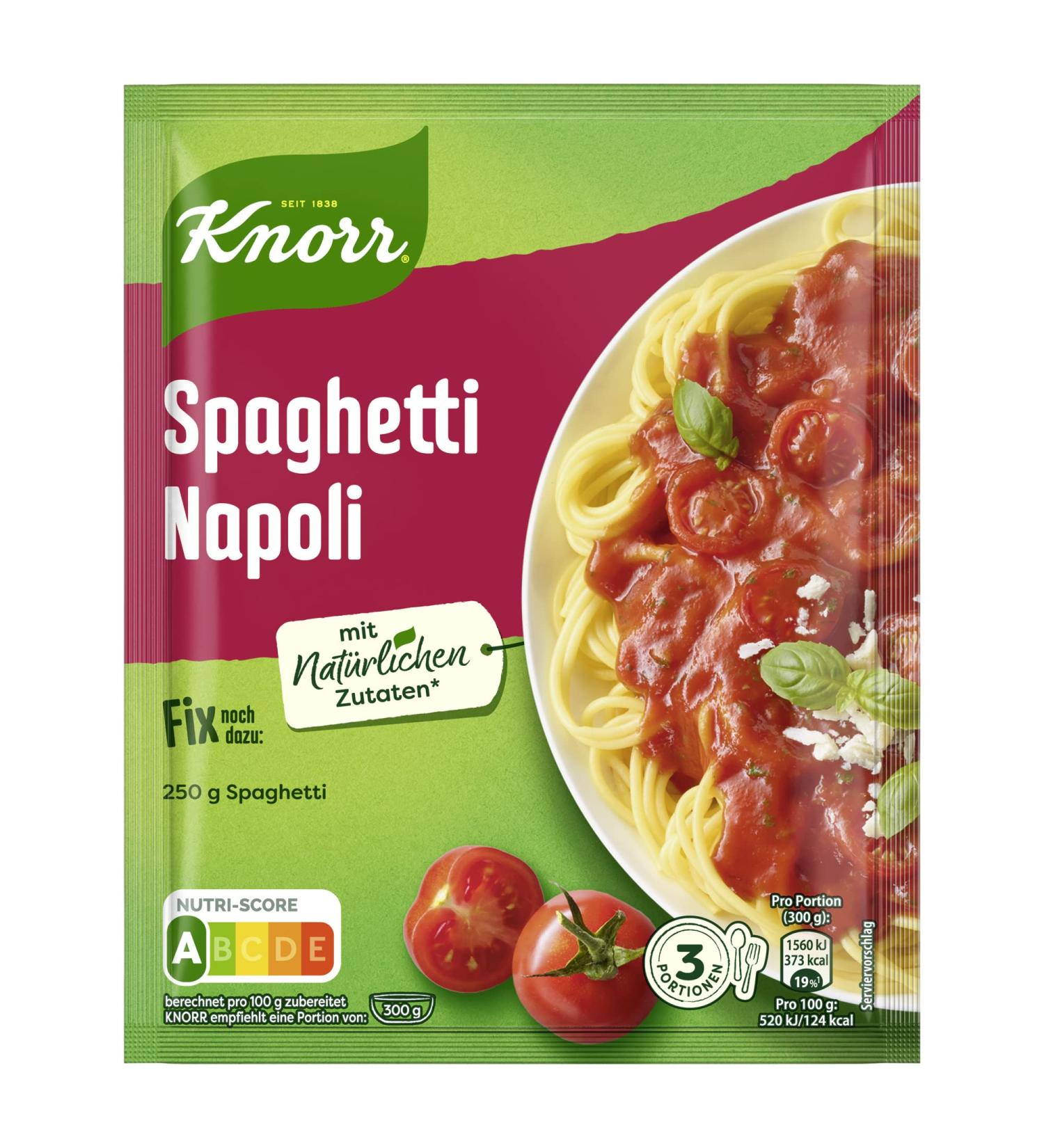 Buy Knorr Fix Spaghetti Napoli - 39g Pack | Flavor Enhancer Free Pasta Seasoning | International Shipping Available - Buy Online on GoSupps.com