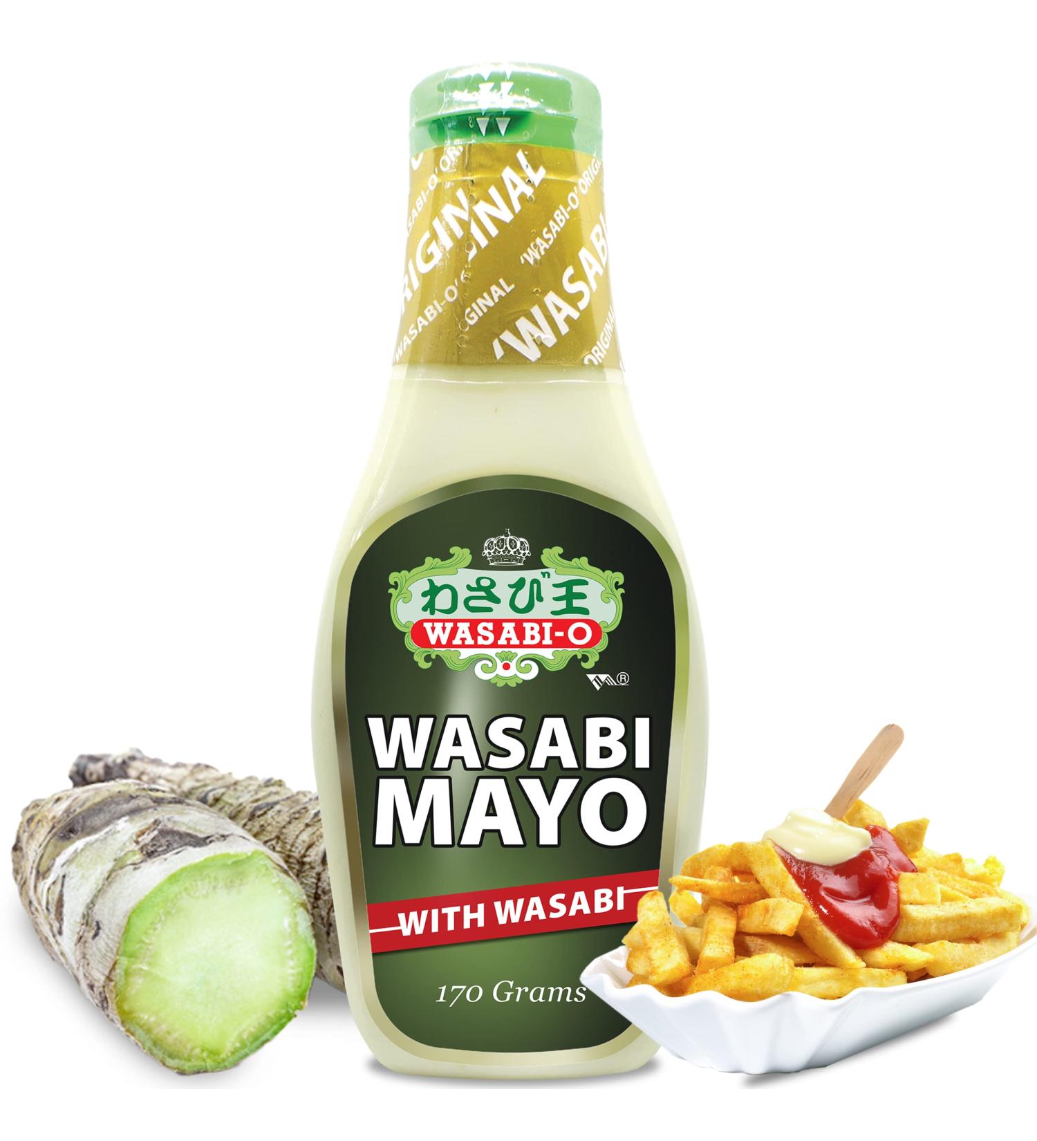 WASABI-O Spicy Mayonnaise - Authentic Wasabi Mayonnaise in Squeeze Bottle | 170g | International Shipping Available - Buy Online on GoSupps.com