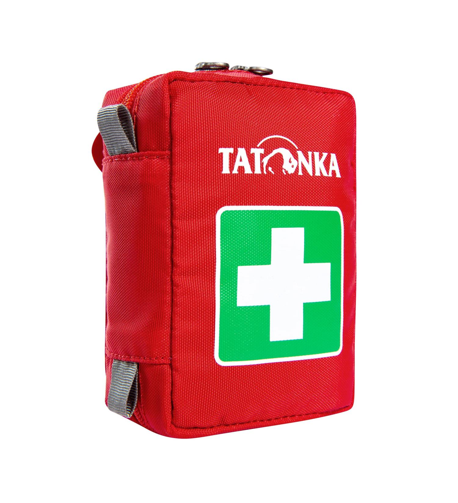 Tatonka First Aid XS Bag - Empty First Aid Kit with Divided Compartment & Belt Loop - Compact 10 x 7 x 4 cm - Ideal for Custom Filling - Durable Red Design - Buy Online on GoSupps.com