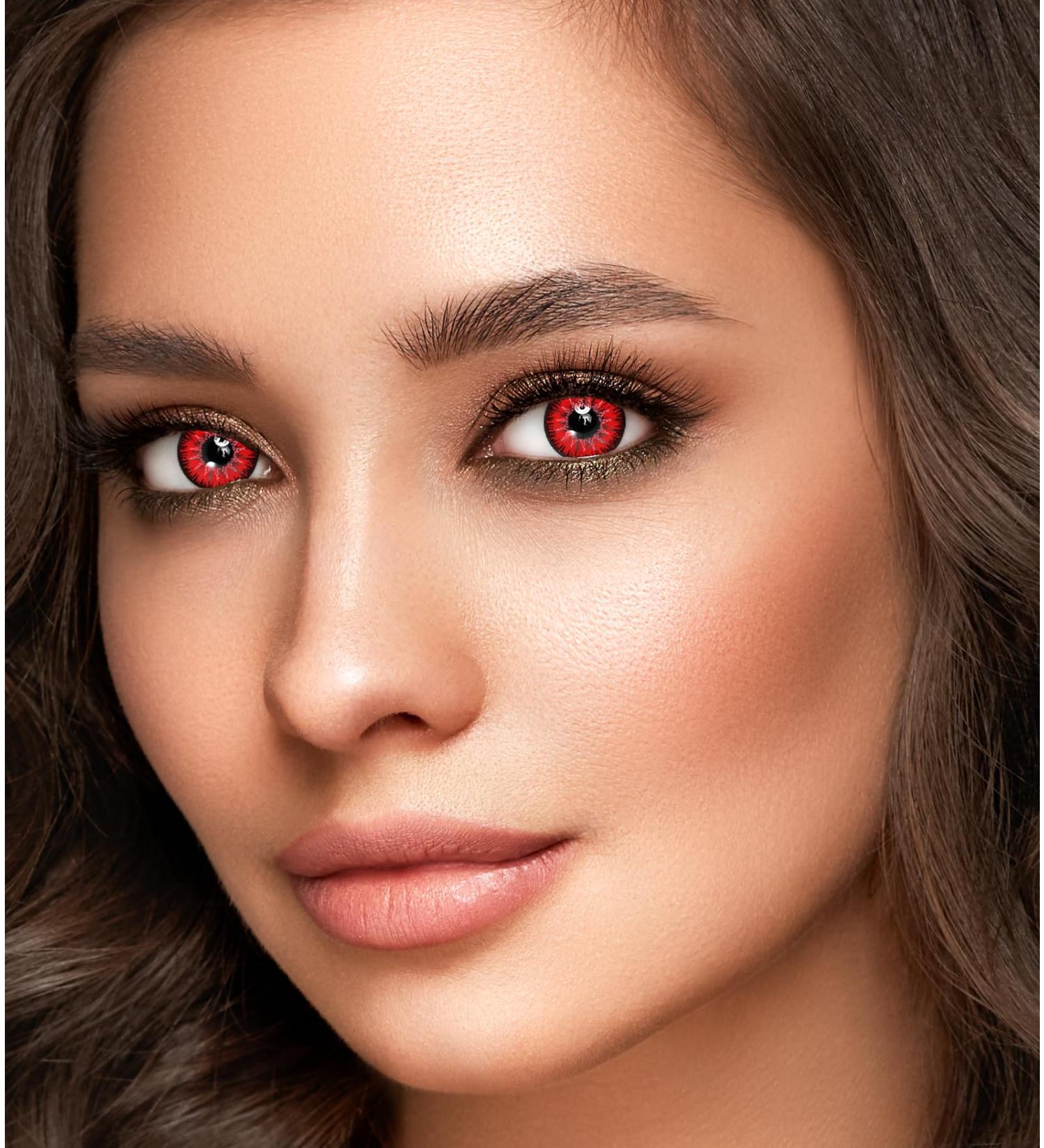 Colens Colored Annual Contact Lenses - Rubin Red | Super Opaque Halloween & Cosplay | 2 Pieces | Shop Now! - Buy Online on GoSupps.com