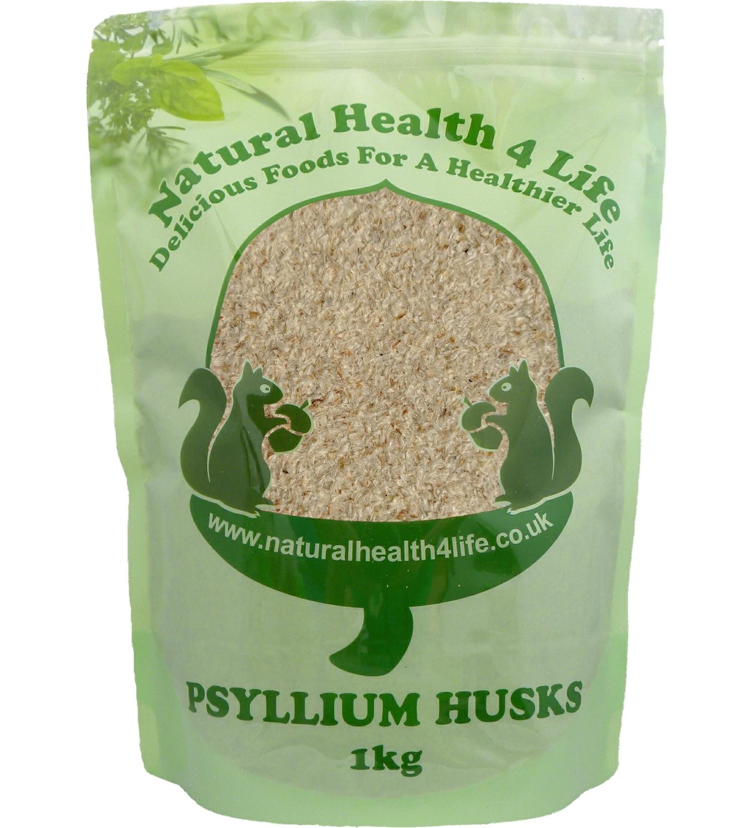 Organic Psyllium Husk Fibre 1kg Resealable Pouch - Natural Health 4 Life - Buy Online on GoSupps.com