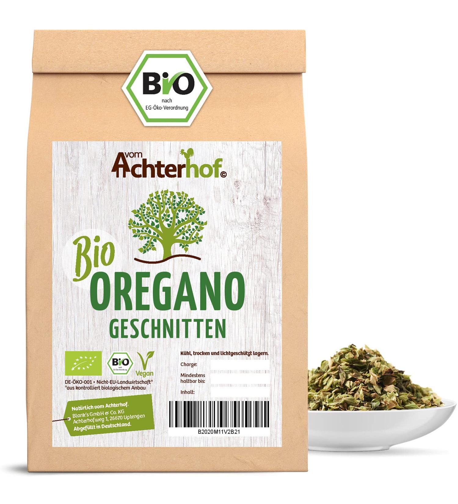 Buy Organic Dried Oregano Shredded (1kg) | Premium Wild Marjoram Spice | Achterhof Quality - Buy Online on GoSupps.com