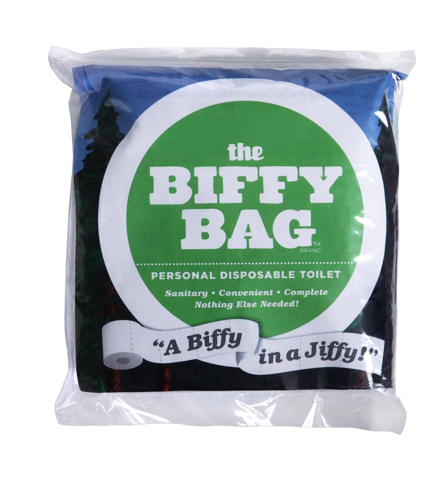Biffy Bag Pocket Size Disposable Toilet, Classic Pack of 3
