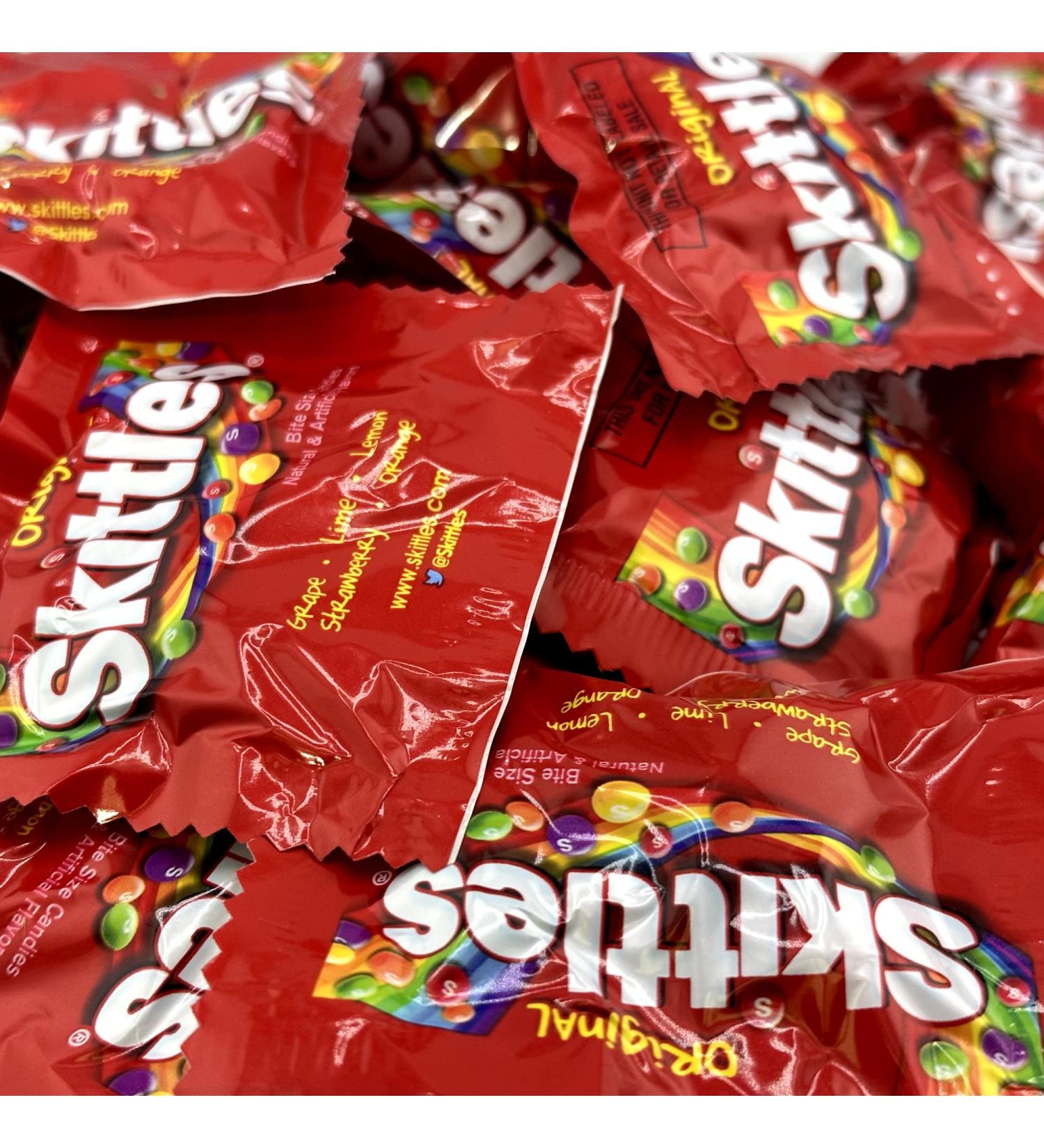 Skittles Fun Size Candy- 2.5LB Skittles Bulk Candy Bag of Fun Size Skittles Approximately 70 Fun Size Packets by Inspired Candy.