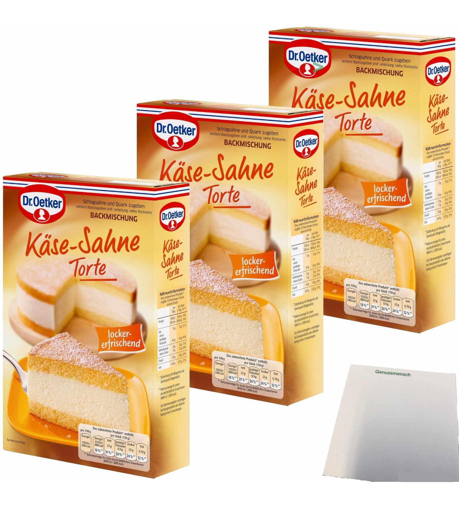 Buy Dr. Oetker Cheese Cream Cake Baking Mix 3-Pack (3x385g) - International Shipping Available! - Buy Online on GoSupps.com
