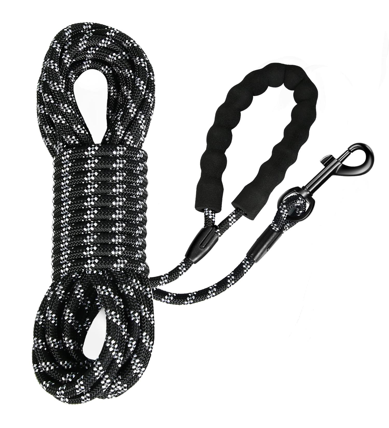 Iokheira 15m Dog Drag Line - Training Leash for All Dog Sizes with 360 Carabiner & Reflectors - Buy Online on GoSupps.com