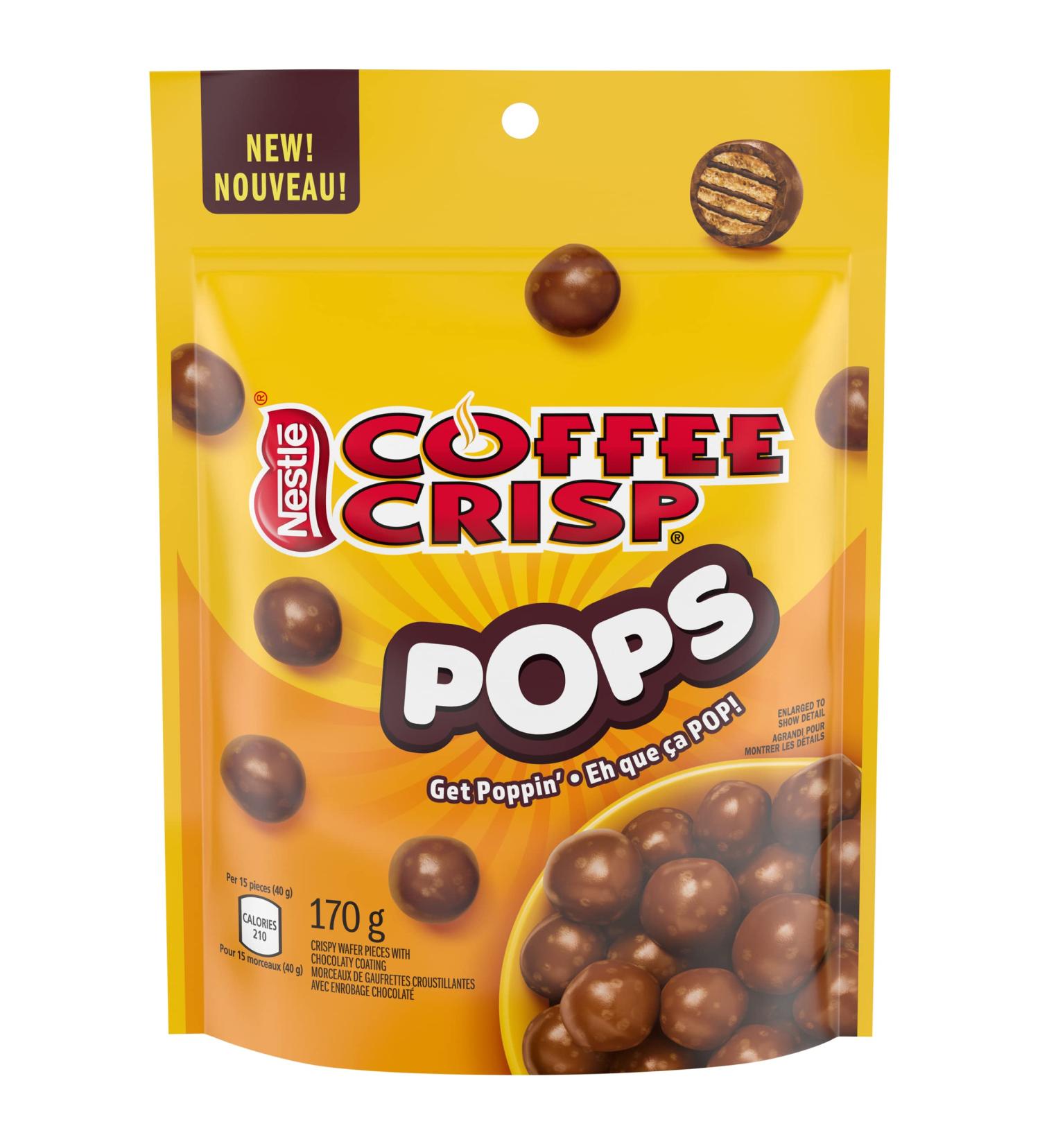 COFFEE CRISP POPS Chocolaty Snacks Pouch 170g - Buy Online on GoSupps.com