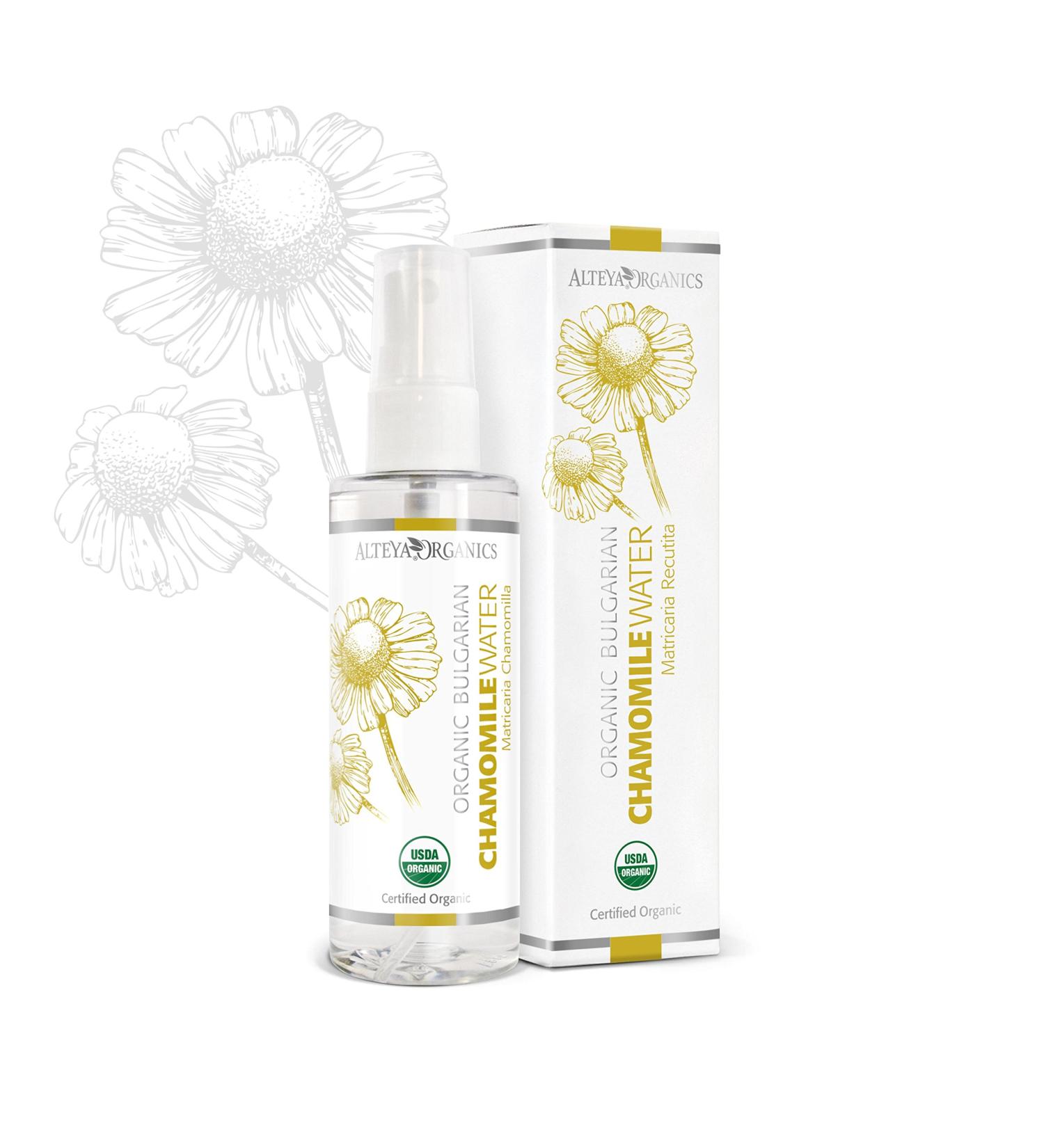 Alteya Organics Chamomile Water USDA Certified Organic Facial Toner, 3.4 Fl Oz/100mL Pure Bulgarian Anthemis Nobilis (Chamomile) Flower Water, Award-Winning Moisturizer BPA-Free Spray Bottle - Buy Online on GoSupps.com