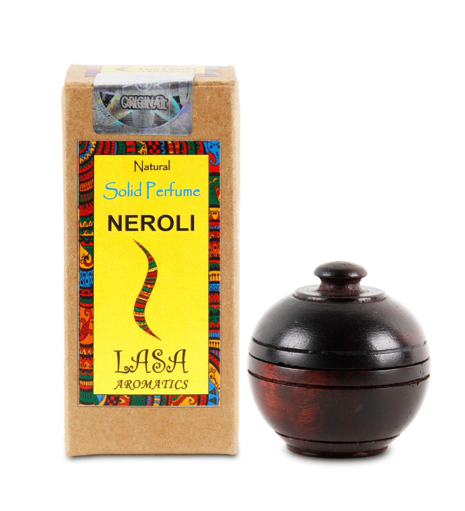Natural Solid Perfume Body Musk In Wooden Jar - 6 gm (Neroli) - Buy Online on GoSupps.com