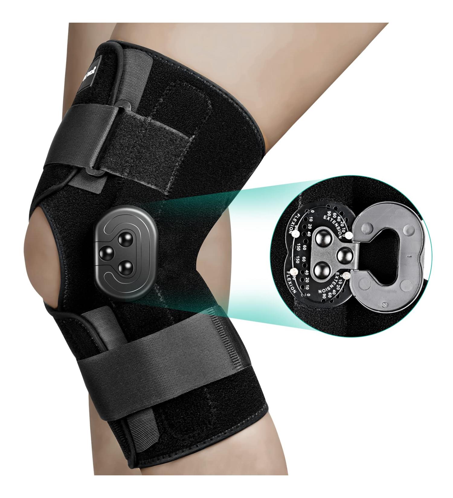 NEENCA Hinged Knee Brace - Adjustable Medical Support for Knee Pain, Arthritis, ACL, PCL, Meniscus Tear - Ideal for Injuries & Post OP Recovery - Buy Online on GoSupps.com