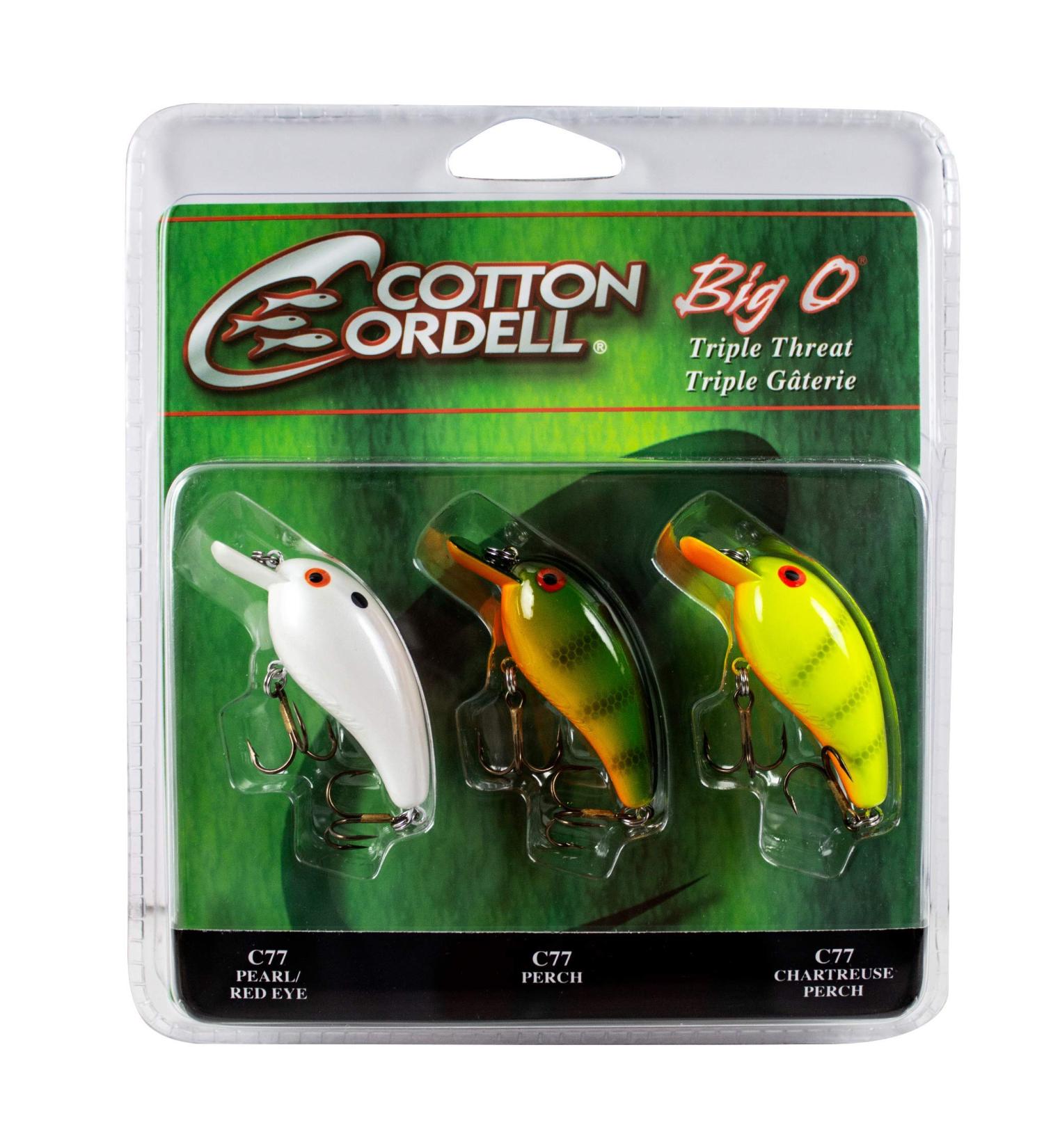 Cotton Cordell Big O Square-Lip Crankbait Fishing Lure 2 1/4 oz Triple Threat 3-Pack - Buy Online on GoSupps.com