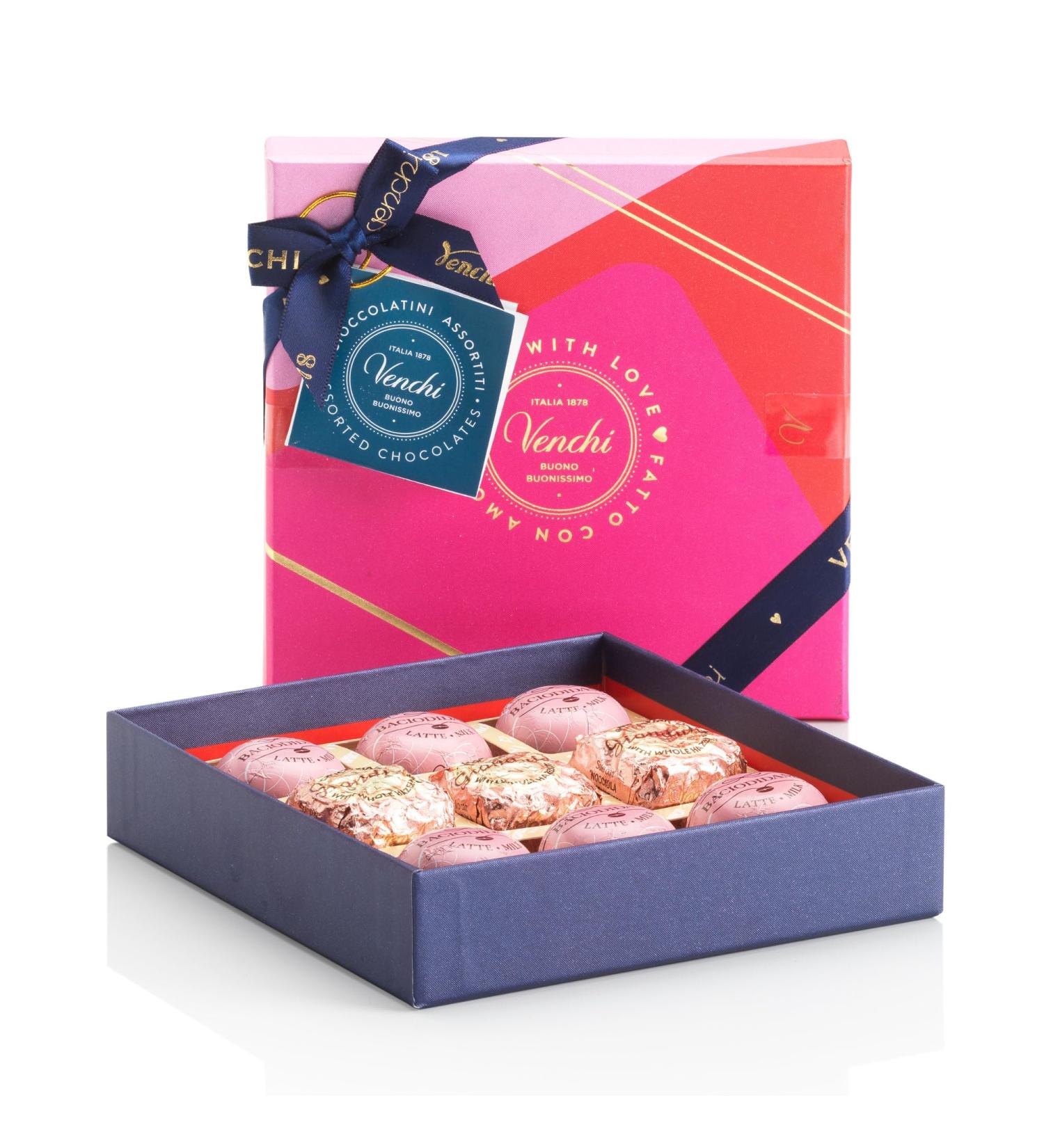 Venchi - Coffret Cadeau avec 9 Chocolats BacioDiDama et Chocoviar Gianduia V g talien Sans Gluten 158 g Id e de cadeau pour la f te des m res - Buy Online on GoSupps.com