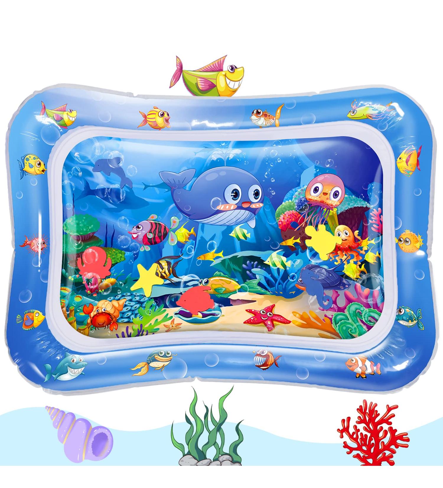 Hitituto Inflatable Tummy Time Mat - Premium Baby Water Mat for Infants and Toddlers - Fun and Stimulating Play Activity Center for Sensory Development - Ideal Baby Toy for Boys and Girls 3-24 Months - Buy Online on GoSupps.com