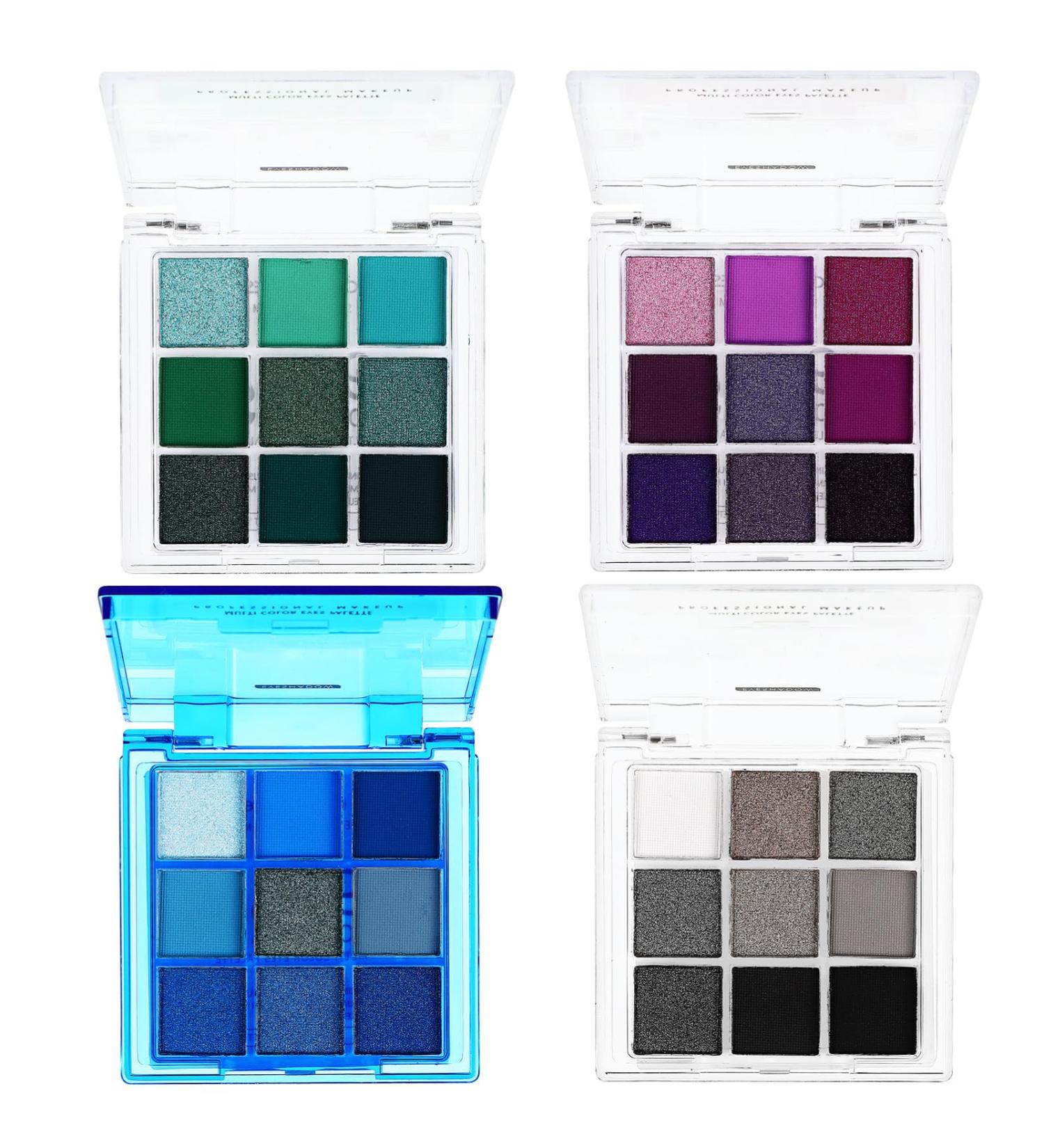 Gogogmee 4 Pcs Eye Shadow Palette Eye Make-up Palettes Eye Shadow Plate Eye Shadow Pallets for Women Plastic - Buy Online on GoSupps.com
