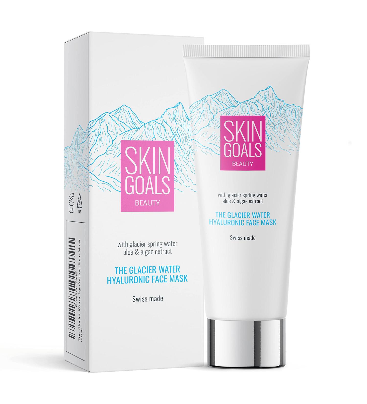 Vegan Facial Mask with Hyaluronic Acid Aloe Vera & Algae Extract | Anti-Aging & Hydrating Skin Care - 75ml - Buy Online on GoSupps.com