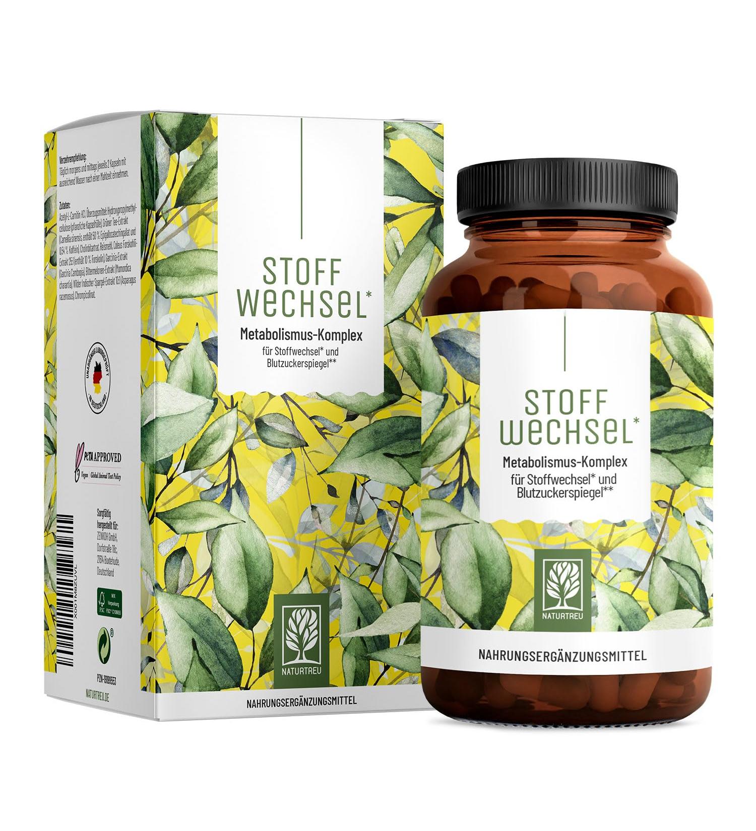 Metabolism Capsules Diet Support - High-Dose Vegan 120 Count with Green Tea Forskolin Choline & Garcinia Cambogia - Natural Loyal - Buy Online on GoSupps.com