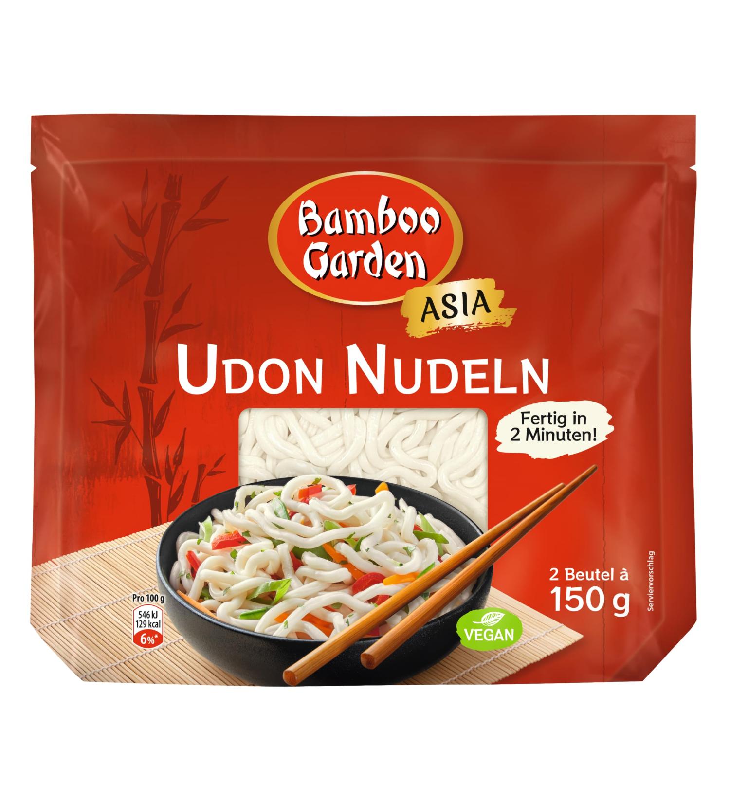 Bamboo Garden Udon Noodles - Pre-Cooked 300g | Authentic Japanese Noodles for Global Shipping - Buy Online on GoSupps.com
