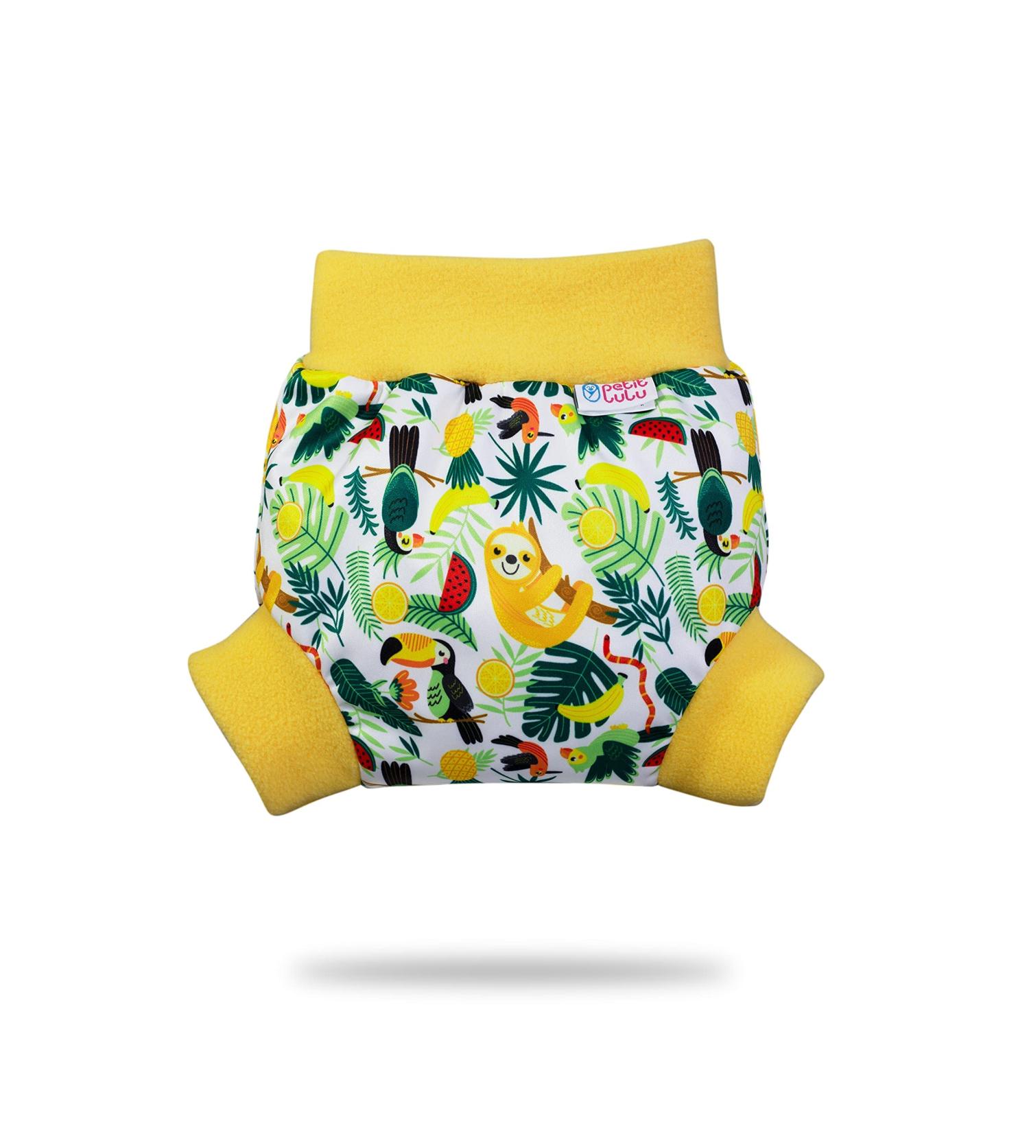Petit Lulu XXL Waterproof Hatching Overpants | Eco-Friendly Fleet Diapers | Made in the EU | Chilling Sloth Design - Buy Online on GoSupps.com