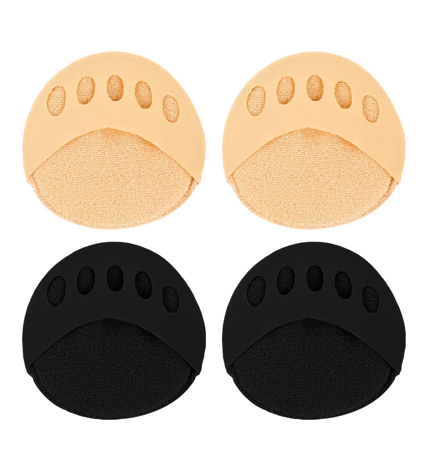 2 Pair Honeycomb Forefoot Pads - Metatarsal & Ball of Foot Cushions for Pain Relief | Non-Slip & Reusable | Sweat Prevention | Women Men Unisex | Various Shoe Types - Buy Online on GoSupps.com