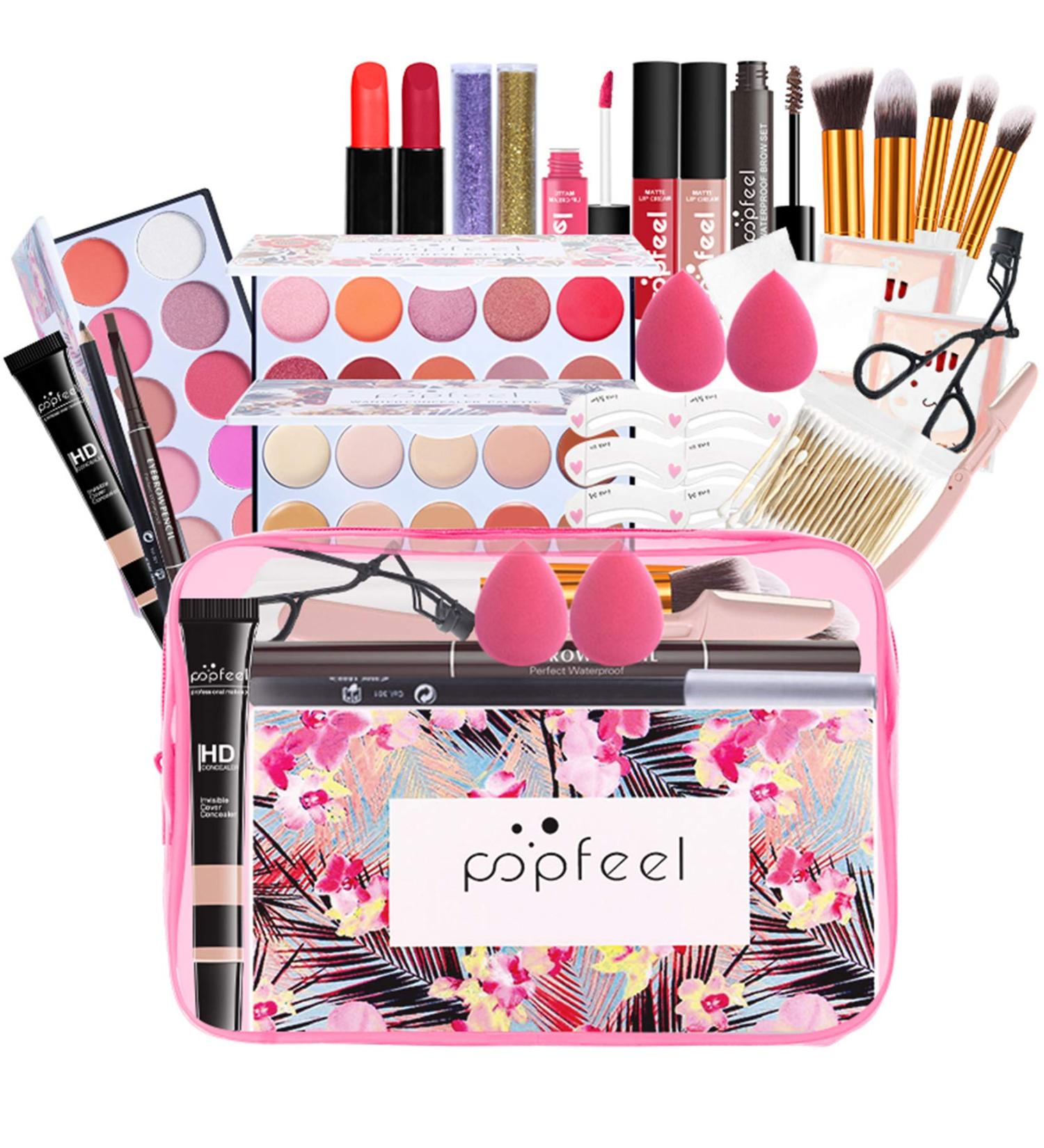 28pcs Professional makeup kit Make up set teenagers girls Girls make up set 9 to 12 With Lip gloss eye shadow mascara eyeliner concealer etc.for Teenage & Adults - Buy Online on GoSupps.com
