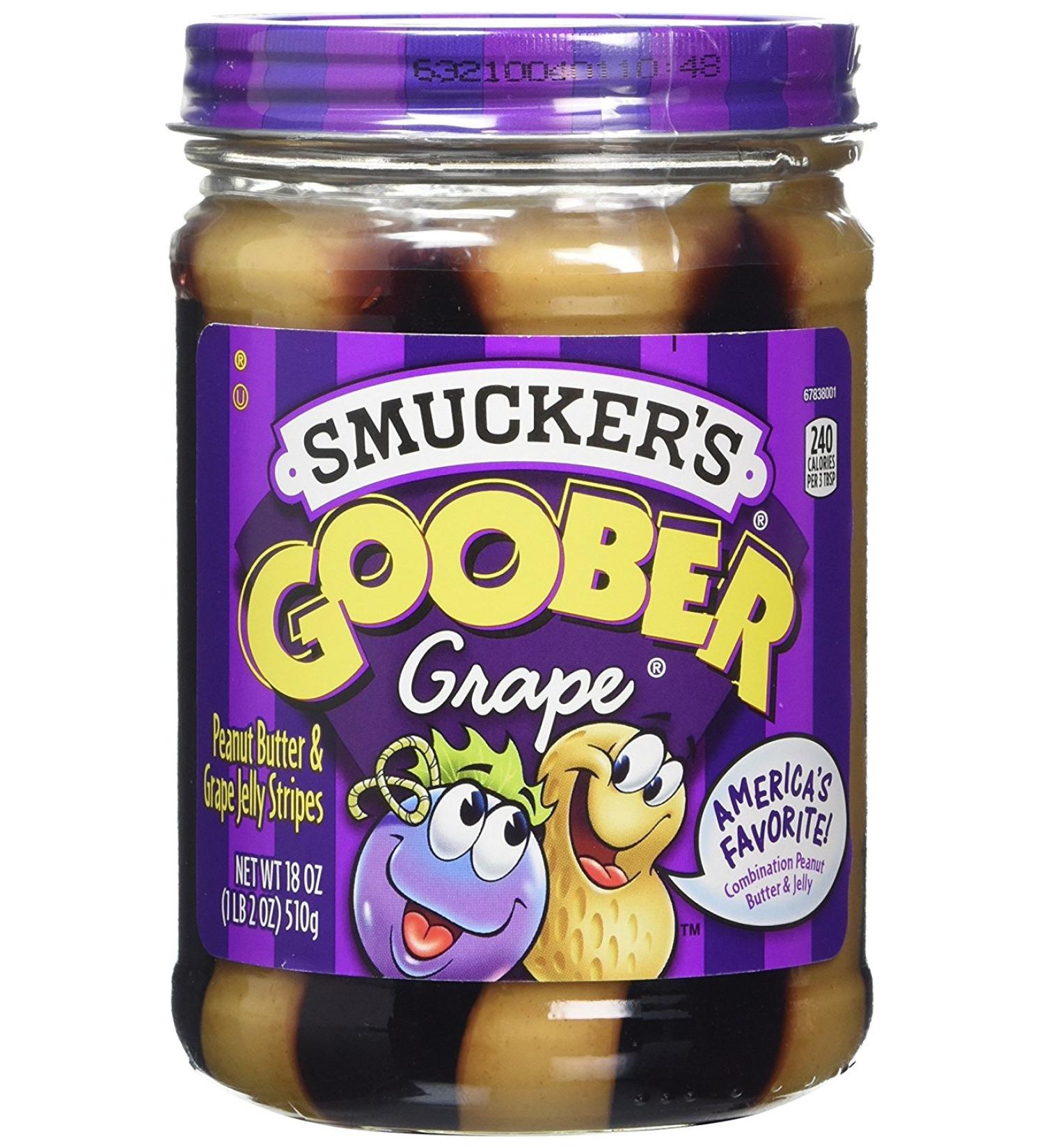 Smucker's Goober Grape Spread 510g - Pack of 3 | Buy Internationally | Delicious Peanut Butter & Grape Jelly - Buy Online on GoSupps.com