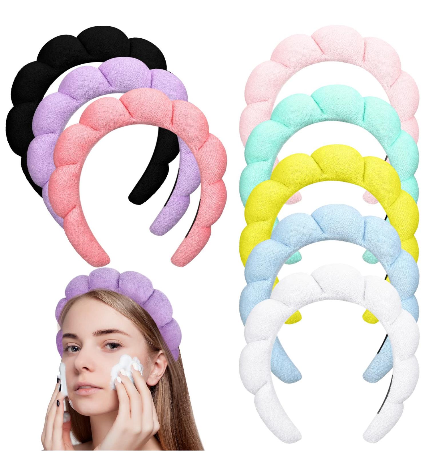 Jexine 8 Pcs Cute Spa Headbands for Women - Non Slip Terry Cloth Makeup Hair Band - Buy Online on GoSupps.com