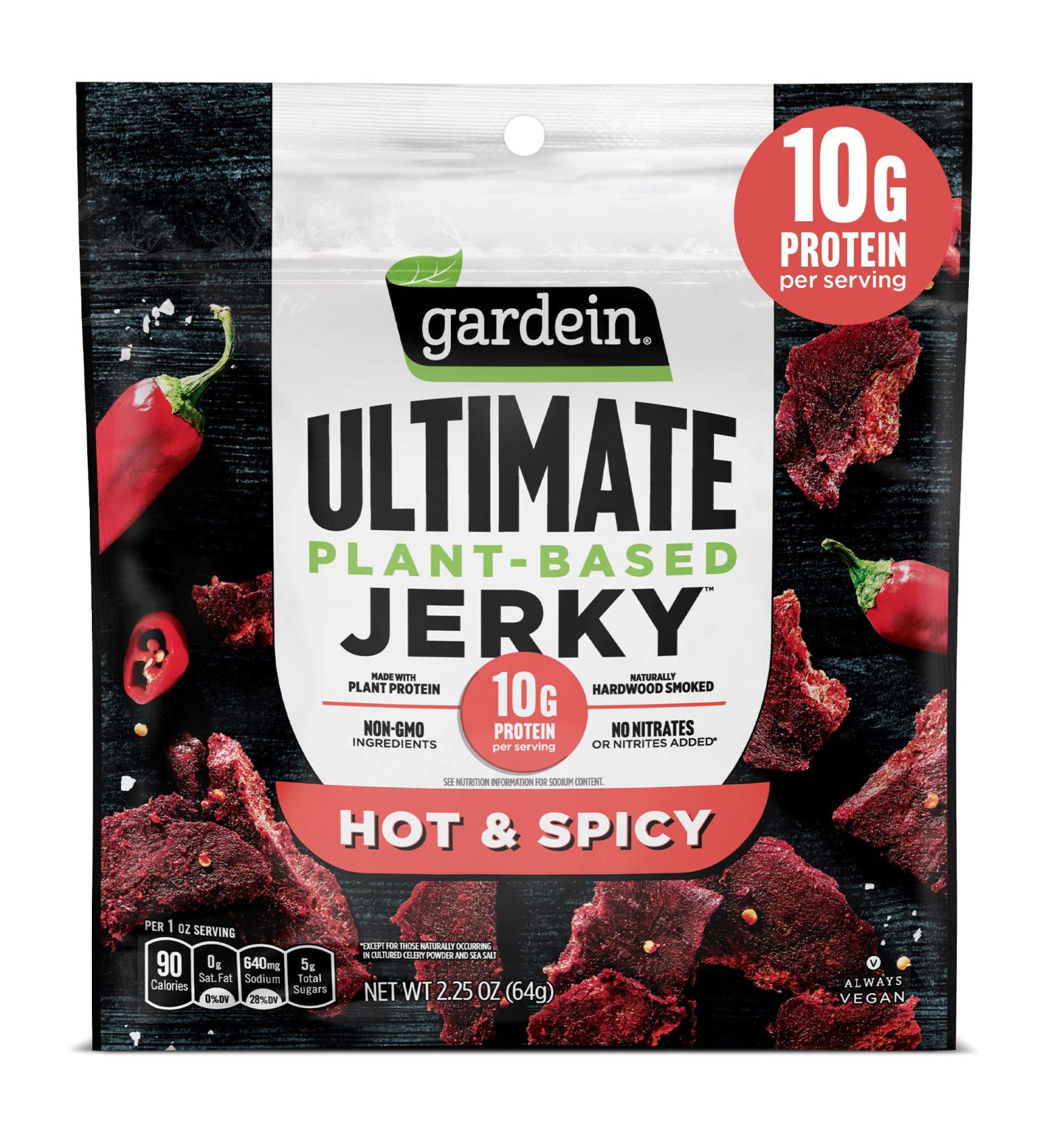 Buy Gardein Ultimate Plant-Based Jerky Hot & Spicy 2.25 oz - Delicious & Healthy Snack - Buy Online on GoSupps.com