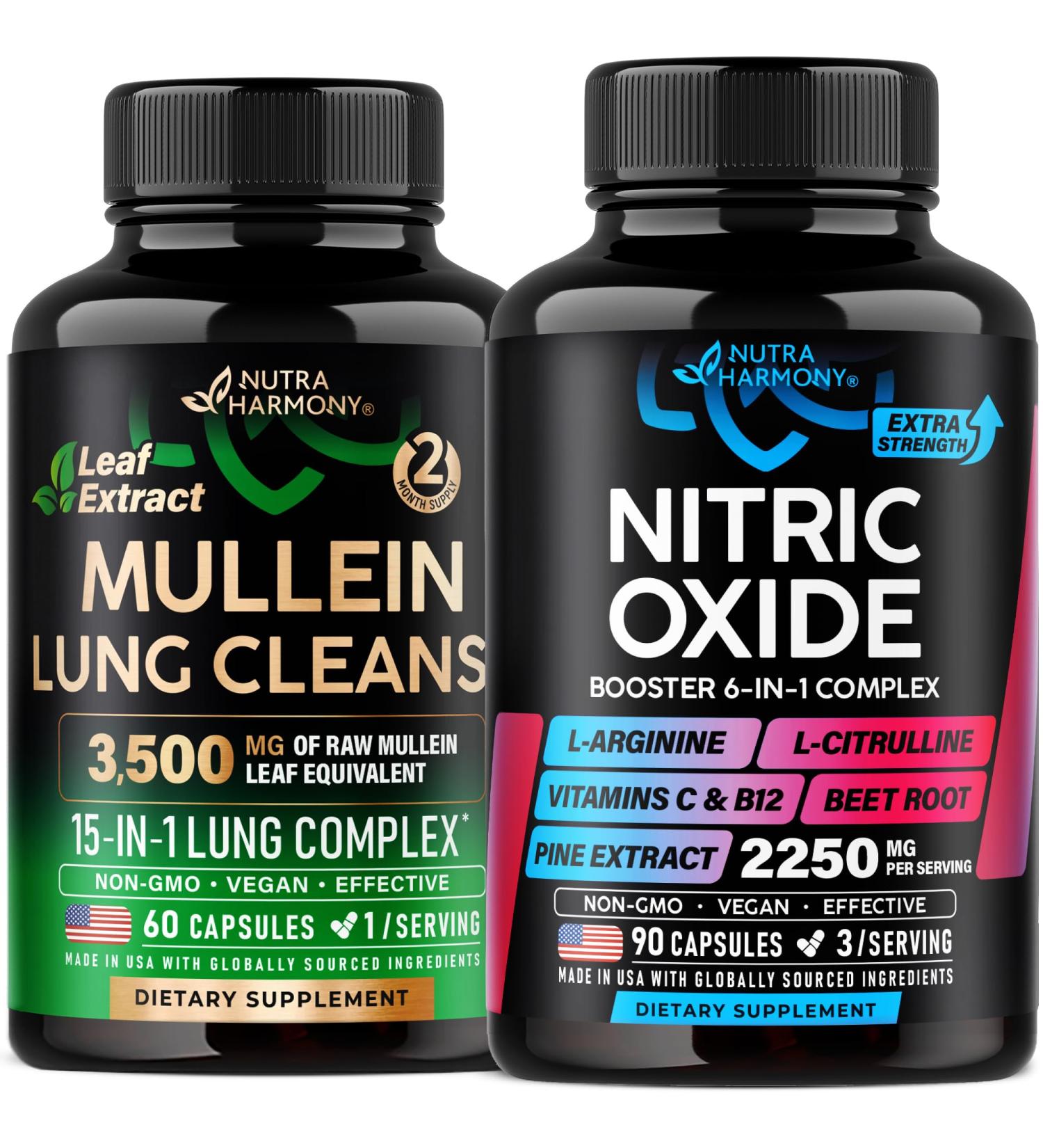 Mullein Leaf Extract & Nitric Oxide Capsules