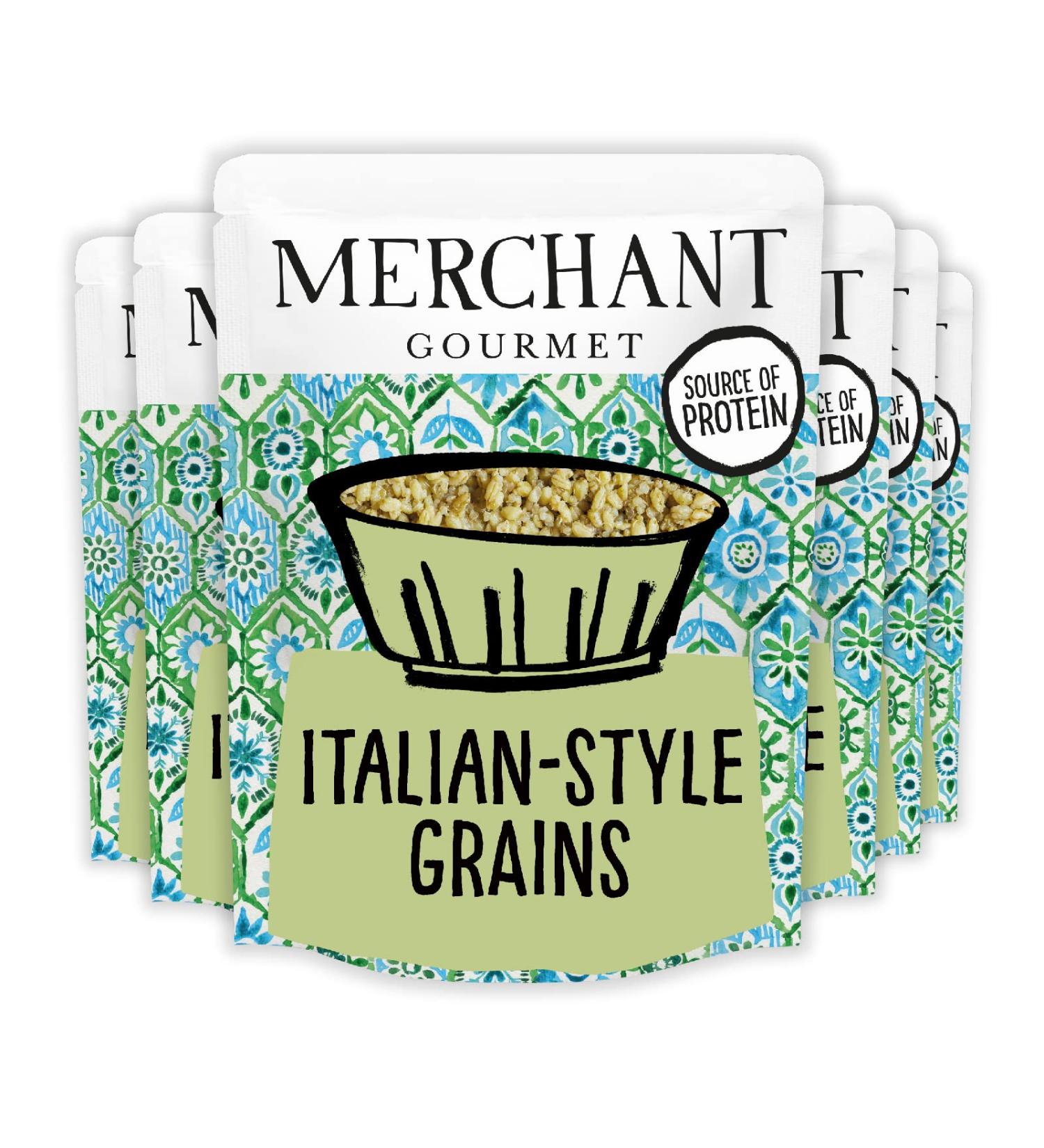 Merchant Gourmet New Vegan Italian Infused Cereals Pack of 6 x 250g Readytouse Pouches - Buy Online on GoSupps.com