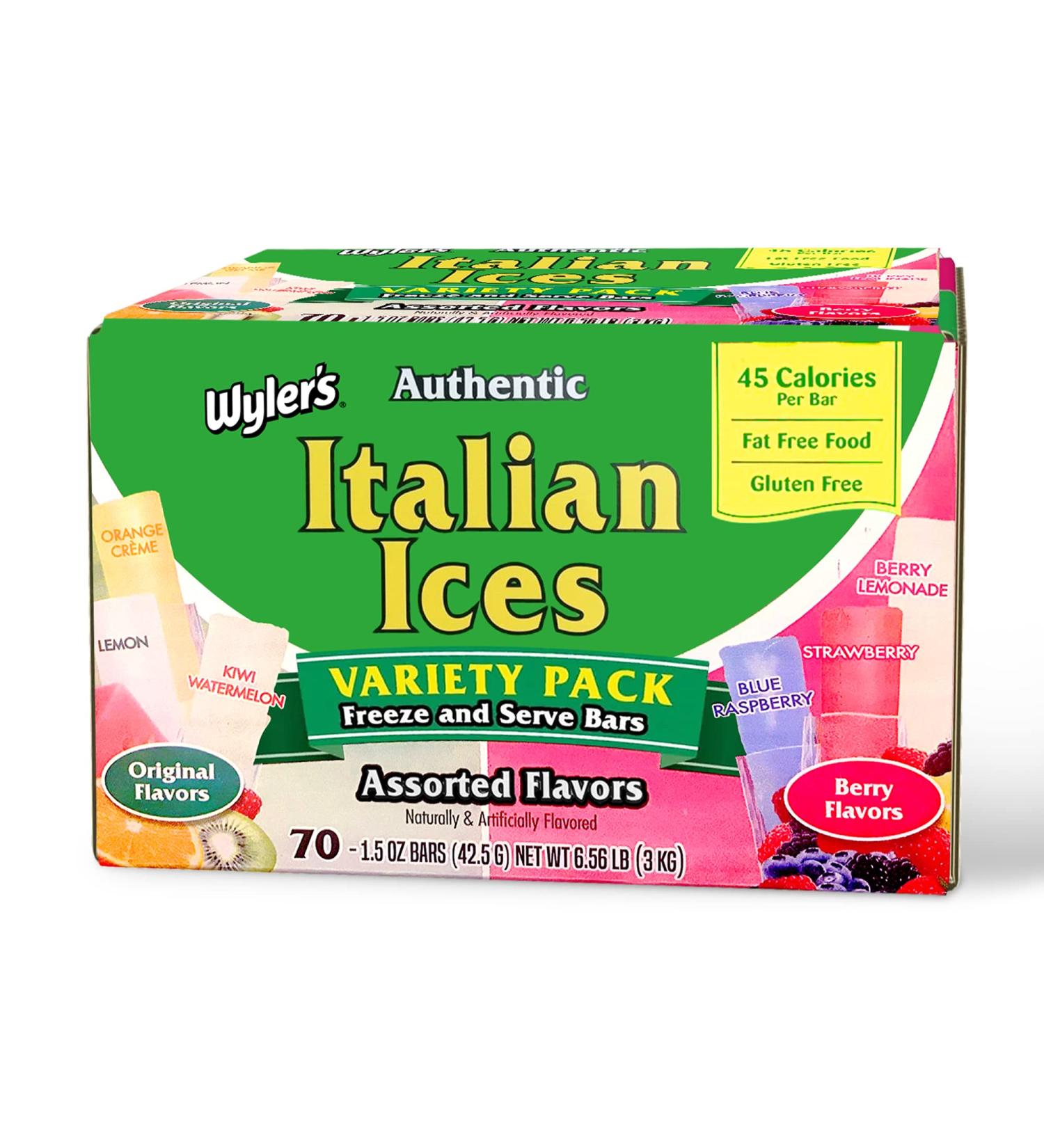 Wyler's Authentic Freezer Pops Original 70 Count - Original and BerryCherry Flavors - Buy Online on GoSupps.com