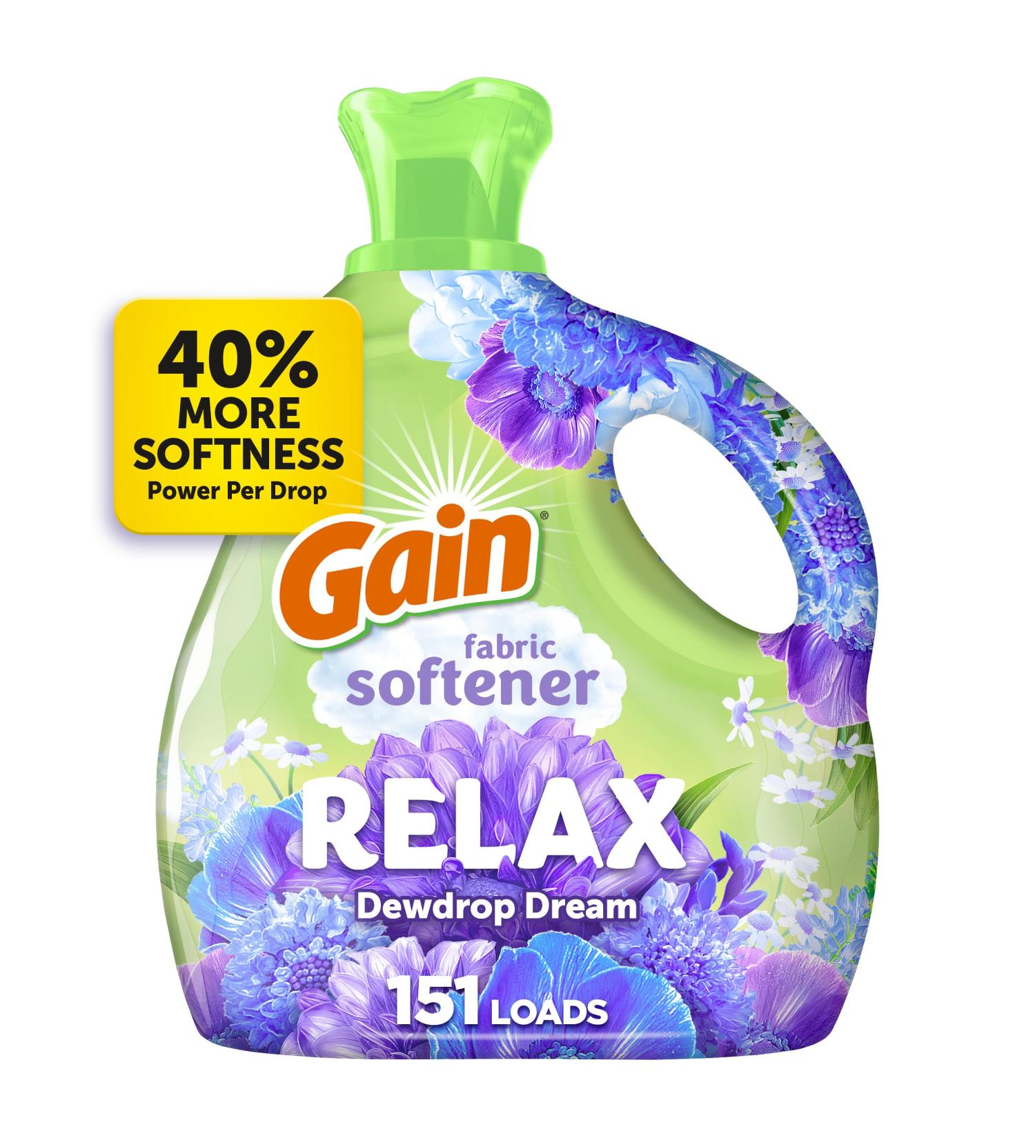 Buy Gain Liquid Fabric Softener - 101 fl oz 151 Loads | International Shipping Available - Buy Online on GoSupps.com