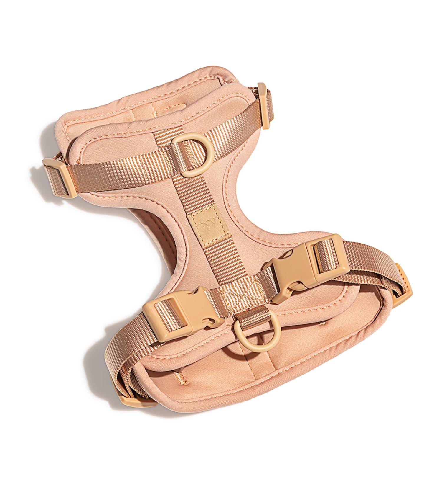 Wild One No-Pull Dog Harness with 3 Leash Clips | Adjustable & Padded Vest for Comfort | Stretchy Tan Medium - Buy Online on GoSupps.com