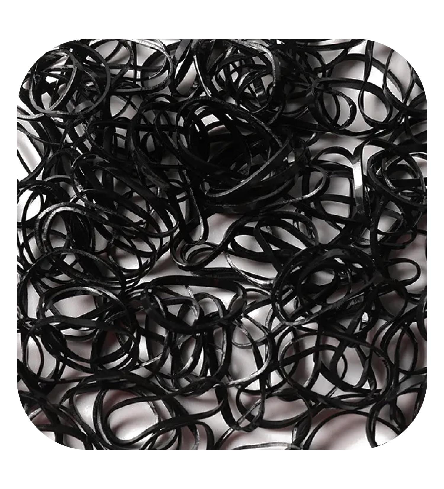 TYGA Store Pack of 1000 Mini Rubber Bands Soft Elastic Bands for Kids Hair Braids Ponytail Hair Pet Hairband Wedding Hairstyle and More (Black (Extra Thick)) - Buy Online on GoSupps.com