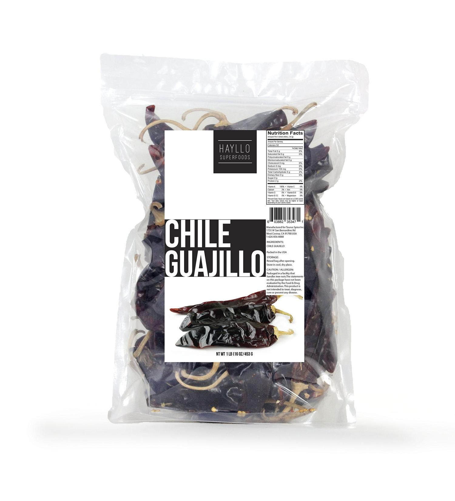 Hayllo Guajillo Chiles Whole - 1lb - Buy Online on GoSupps.com
