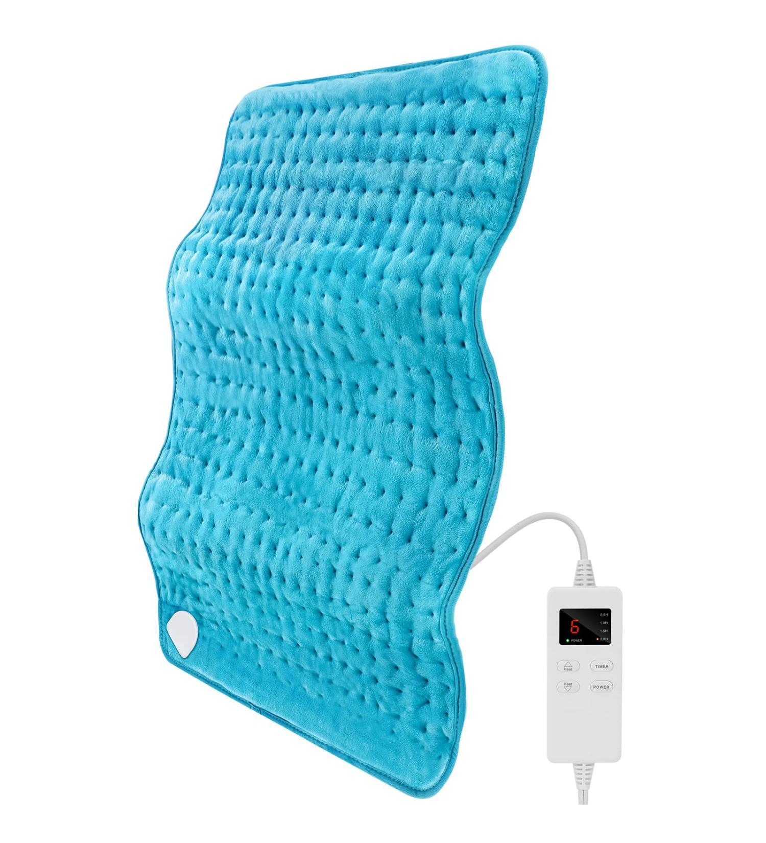 Extra Large Heating Pad 30x16 for Back Pain Relief - 6 Heat Levels, 4 Timers, Auto-Off - Electric Heat Pad for Back, Shoulder, Leg - Heat Therapy for Cramps & Relaxation - Buy Online on GoSupps.com