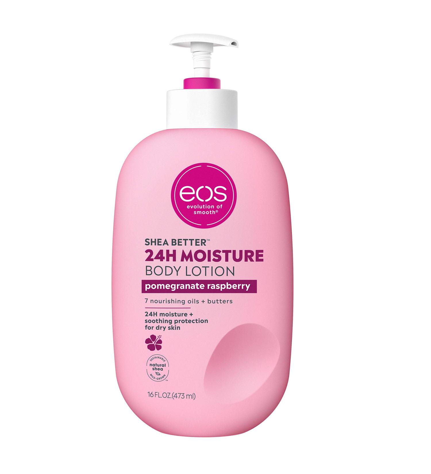 Eos Shea Better Body Lotion - Pomegranate Raspberry 16oz (2 Pack) - Hydrating and Nourishing Formula - Buy Online on GoSupps.com