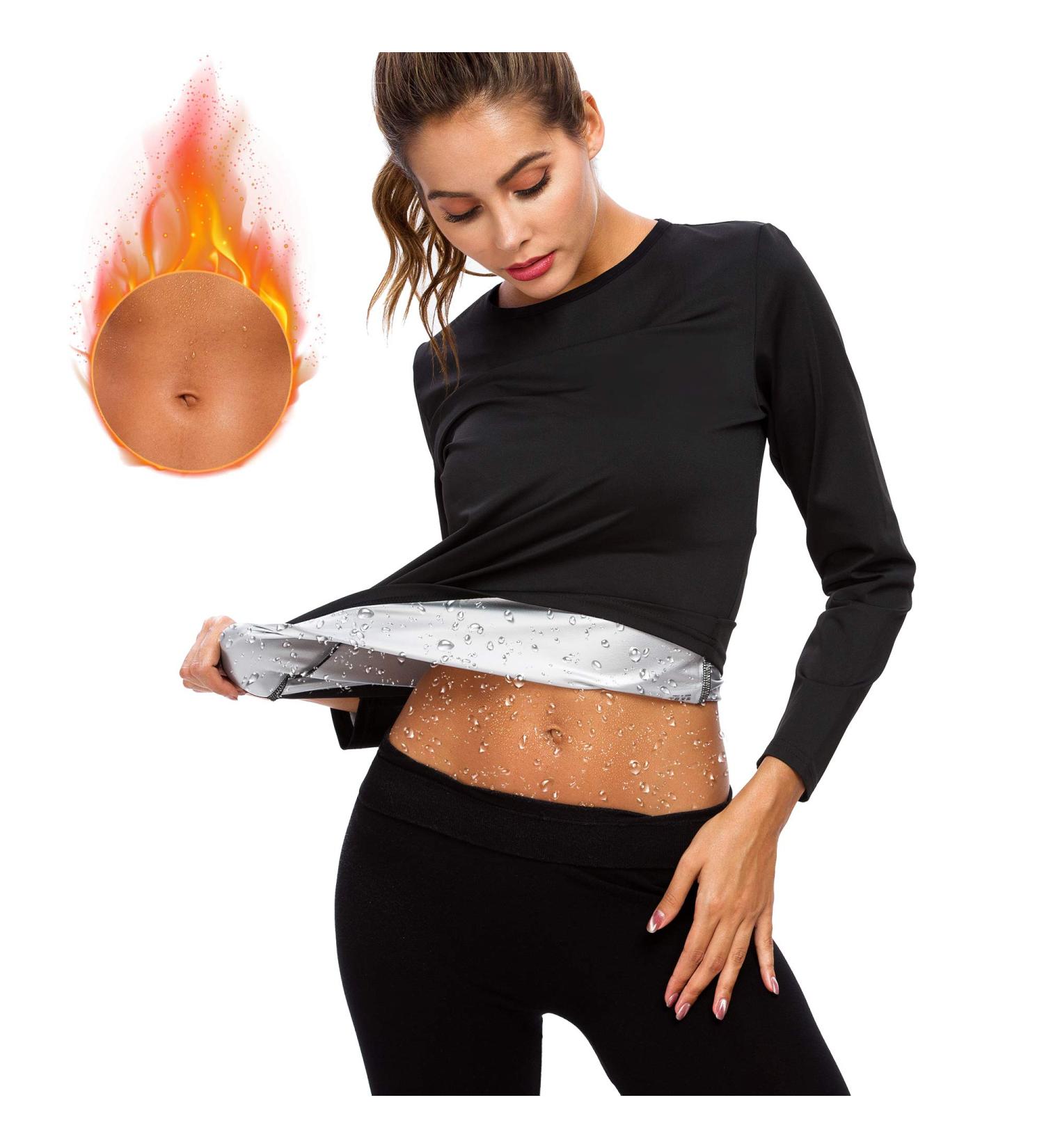 Shop Hocaies Women's Neoprene Sauna Shirt - XXL Fitness Corset for Enhanced Sweat & Body Shaping - Ideal for Cardio & Endurance Training - Buy Online on GoSupps.com
