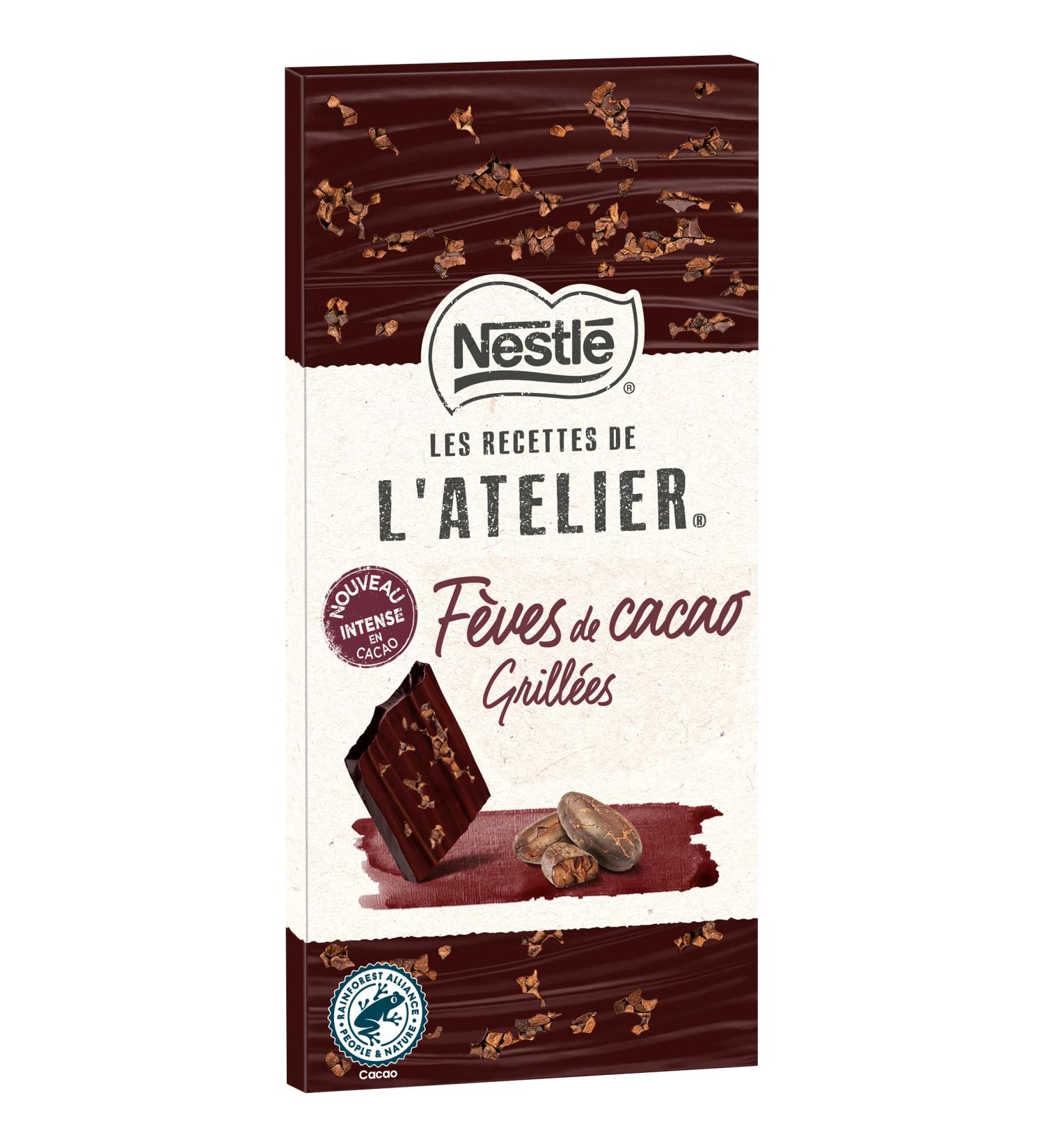Nestl Les Recettes de L'Atelier Dark Chocolate Bar Cocoa Bean 100 g - Buy Online on GoSupps.com