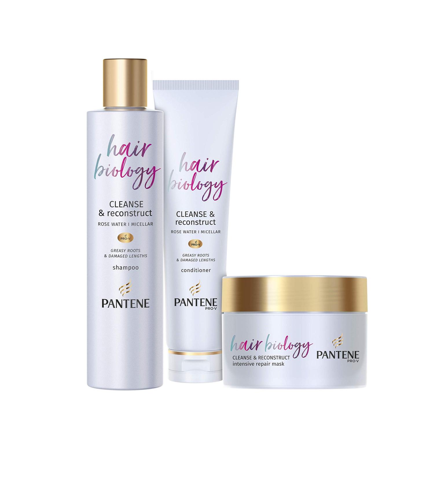 Pantene Pro-V Hair Biology Cleanse & Rebuild Shampoo with Conditioner - Buy Online on GoSupps.com