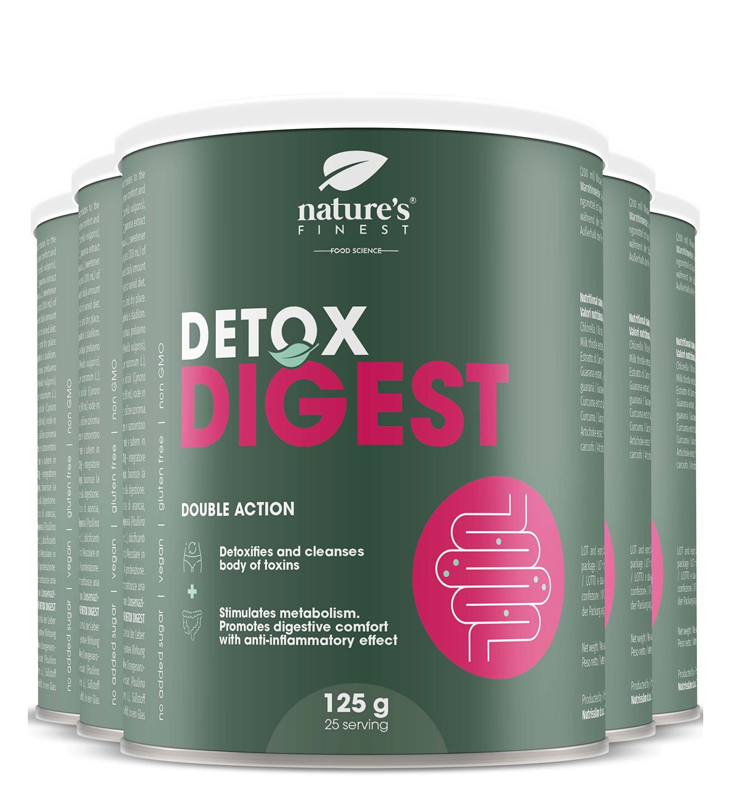 Nature's Finest Detox Digest | Formule 2 en 1 pour une meilleure digestion et un corps purifi | Triple pouvoir d toxifiant du chardon-Marie de l'extrait d'artichaut et de la chlorella 5 - Buy Online on GoSupps.com